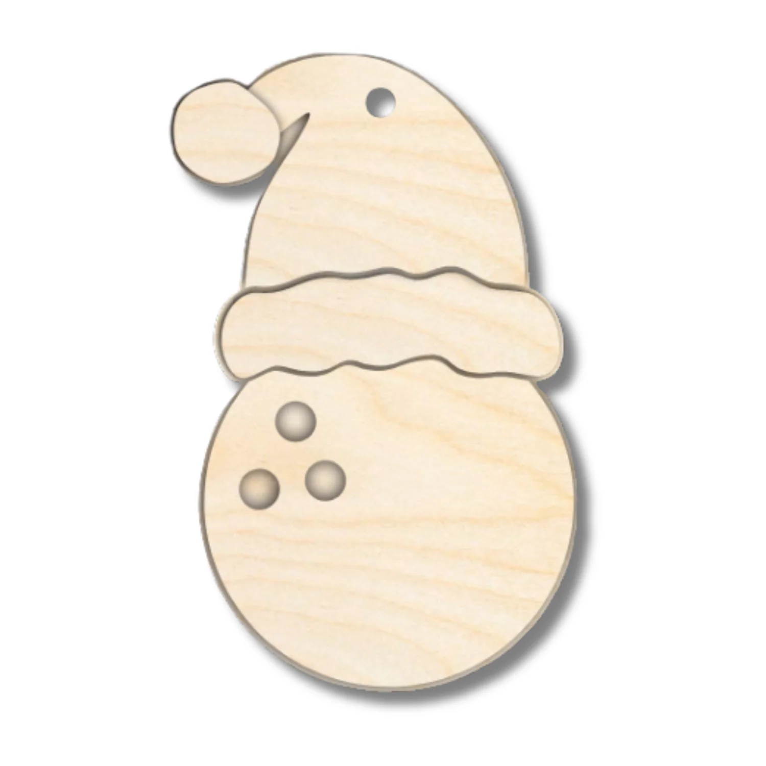 Unfinished Wood Layered Sports Christmas Ornaments | 10 Options | 5 Piece | 5" - 6" Tall | 1/8" Wood | Wood Craft DIY - Image 10