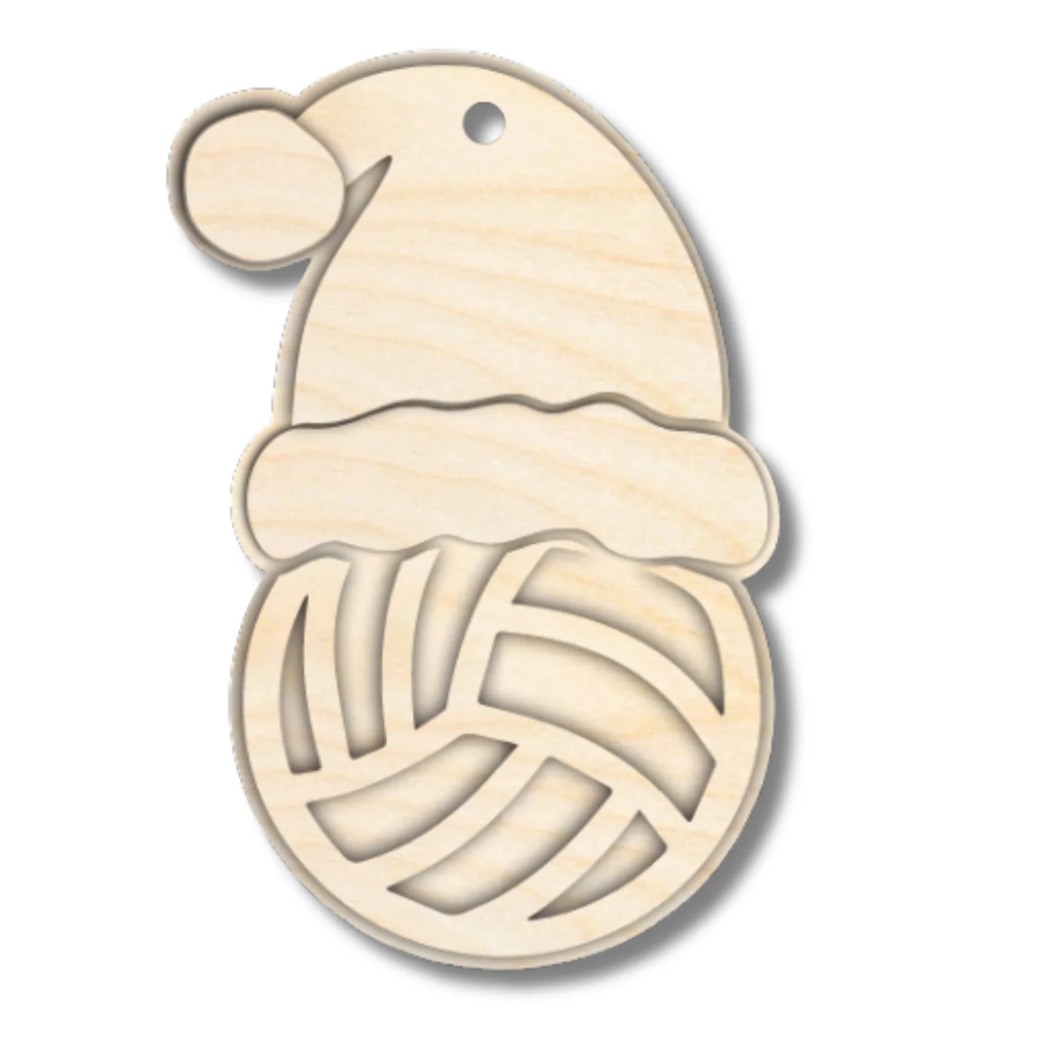 Unfinished Wood Layered Sports Christmas Ornaments | 10 Options | 5 Piece | 5" - 6" Tall | 1/8" Wood | Wood Craft DIY - Image 11