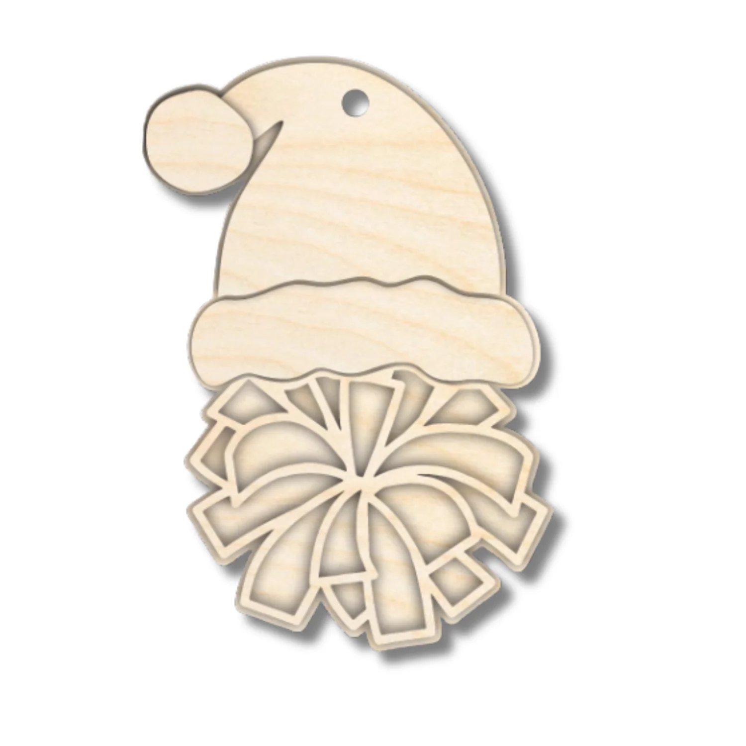 Unfinished Wood Layered Sports Christmas Ornaments | 10 Options | 5 Piece | 5" - 6" Tall | 1/8" Wood | Wood Craft DIY - Image 6