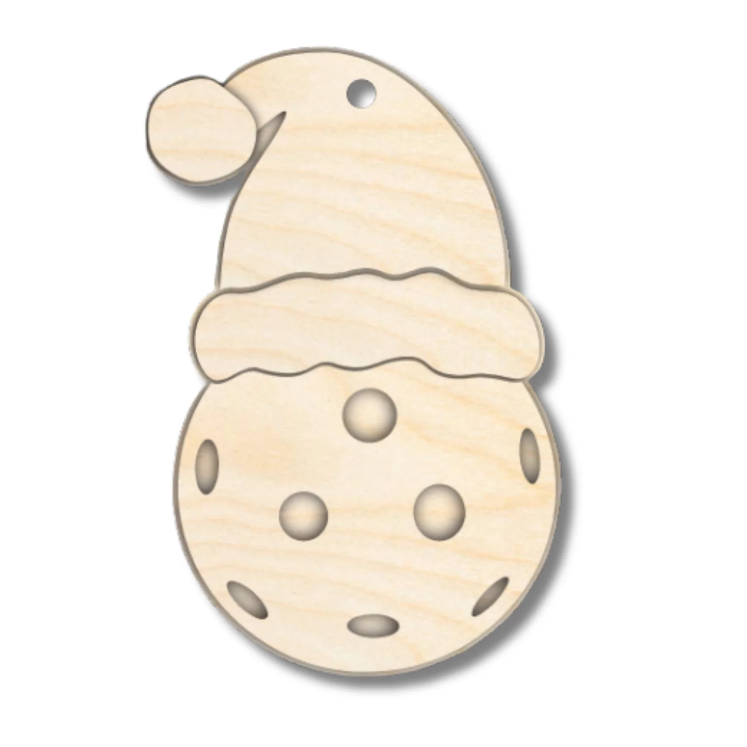 Unfinished Wood Layered Sports Christmas Ornaments | 10 Options | 5 Piece | 5" - 6" Tall | 1/8" Wood | Wood Craft DIY - Image 8