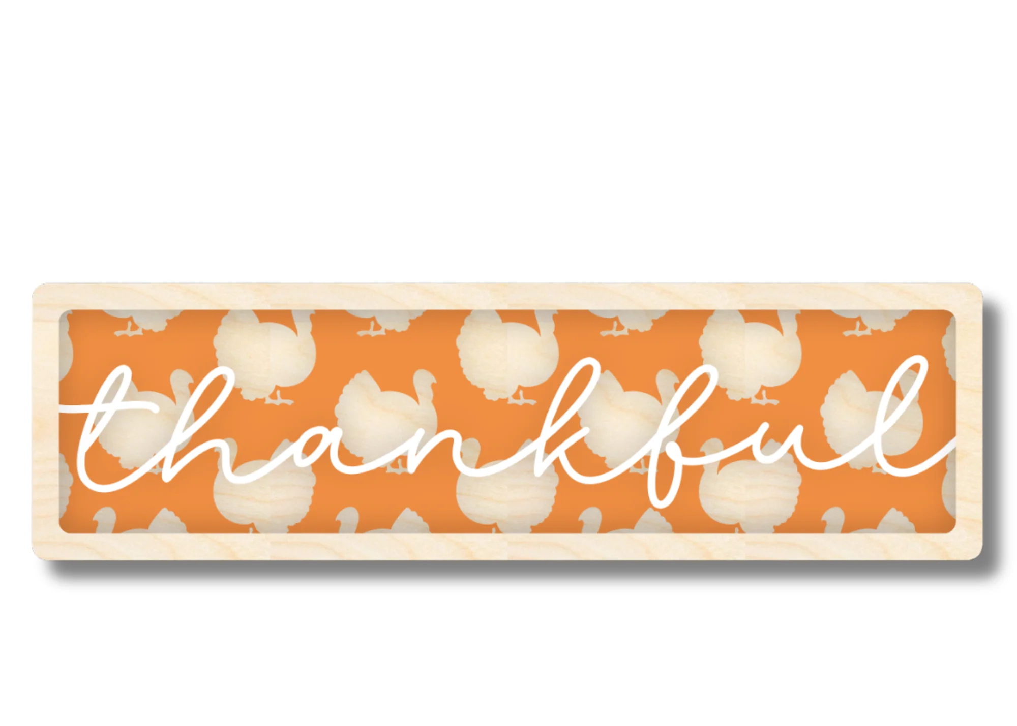 Unfinished Wood Layered Thankful Turkey Sign | 4 Layers | up to 46" - Image 3
