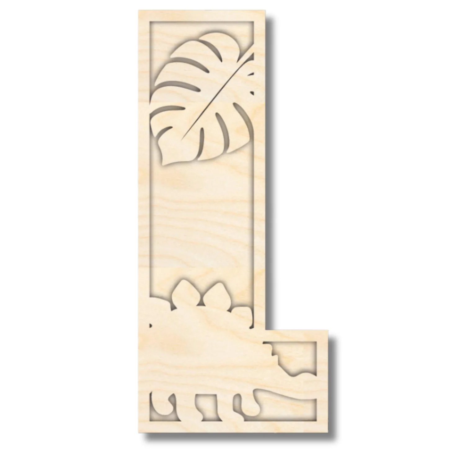 Unfinished Wood Layered Themed Letters | Dinosaur | A-Z | 2 Piece | up to 24" - Image 15