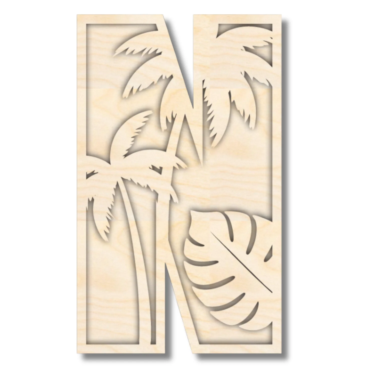 Unfinished Wood Layered Themed Letters | Dinosaur | A-Z | 2 Piece | up to 24" - Image 17