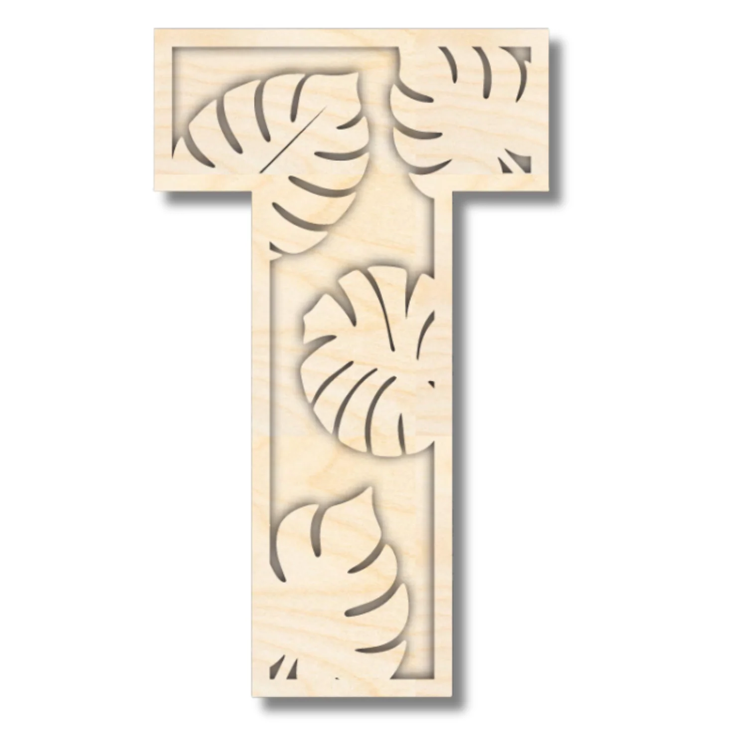 Unfinished Wood Layered Themed Letters | Dinosaur | A-Z | 2 Piece | up to 24" - Image 23