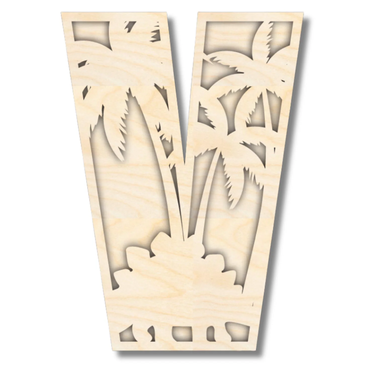 Unfinished Wood Layered Themed Letters | Dinosaur | A-Z | 2 Piece | up to 24" - Image 25