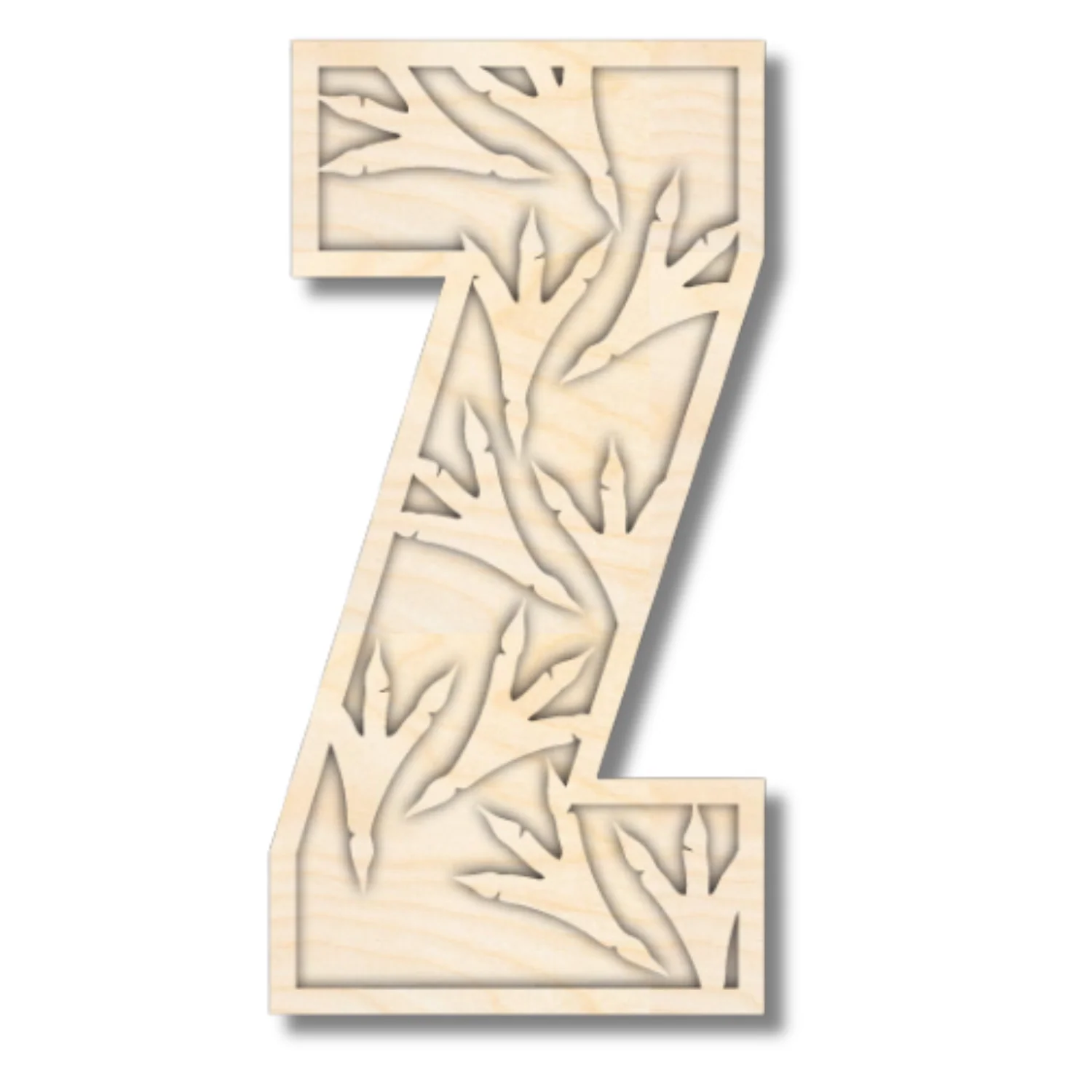 Unfinished Wood Layered Themed Letters | Dinosaur | A-Z | 2 Piece | up to 24" - Image 29