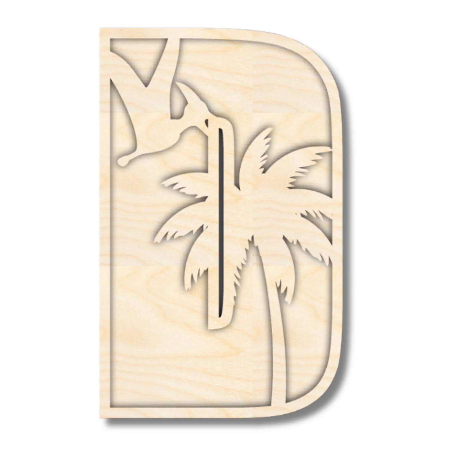 Unfinished Wood Layered Themed Letters | Dinosaur | A-Z | 2 Piece | up to 24" - Image 7