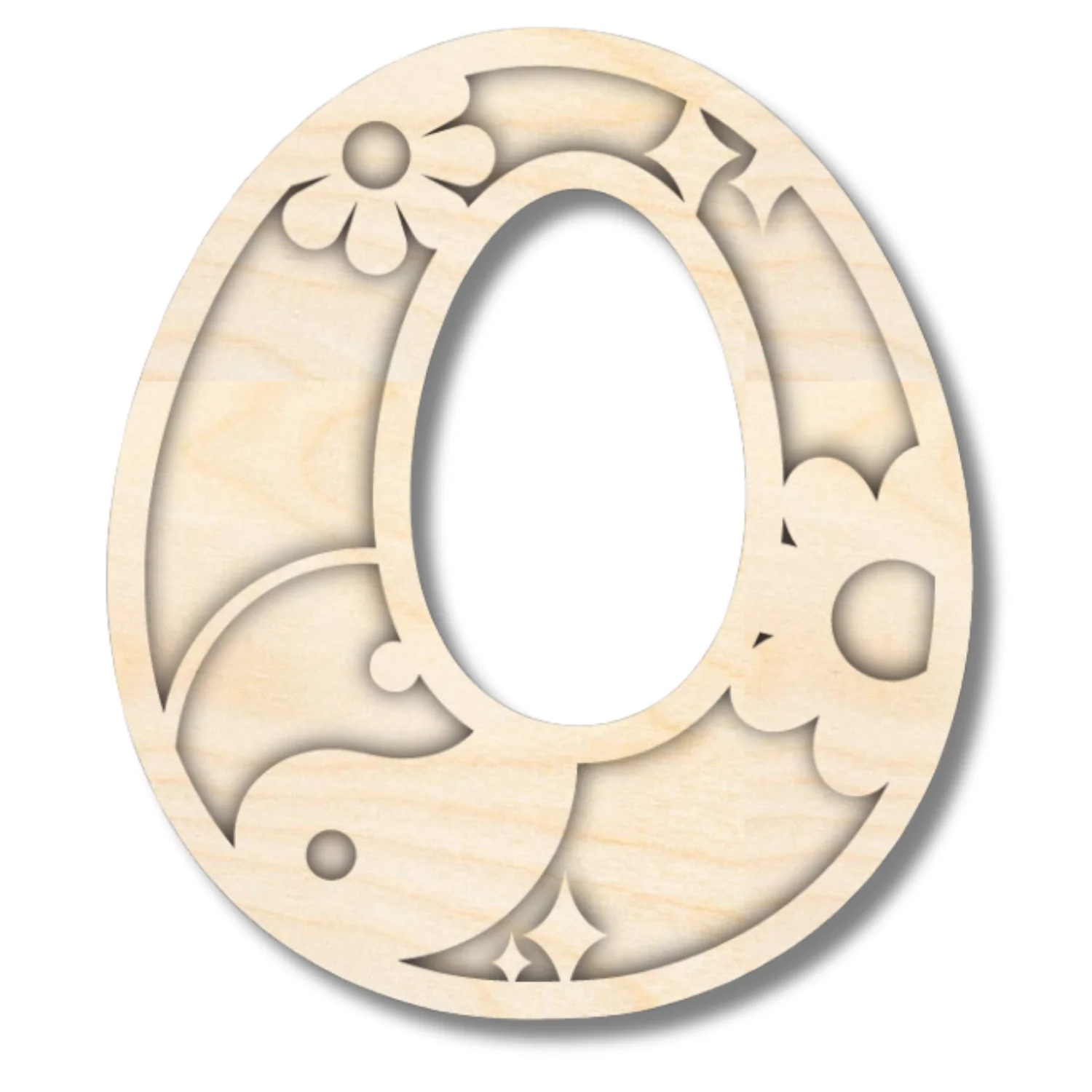 Unfinished Wood Layered Themed Letters | Groovy | A-Z | 2 Piece | up to 24" - Image 18