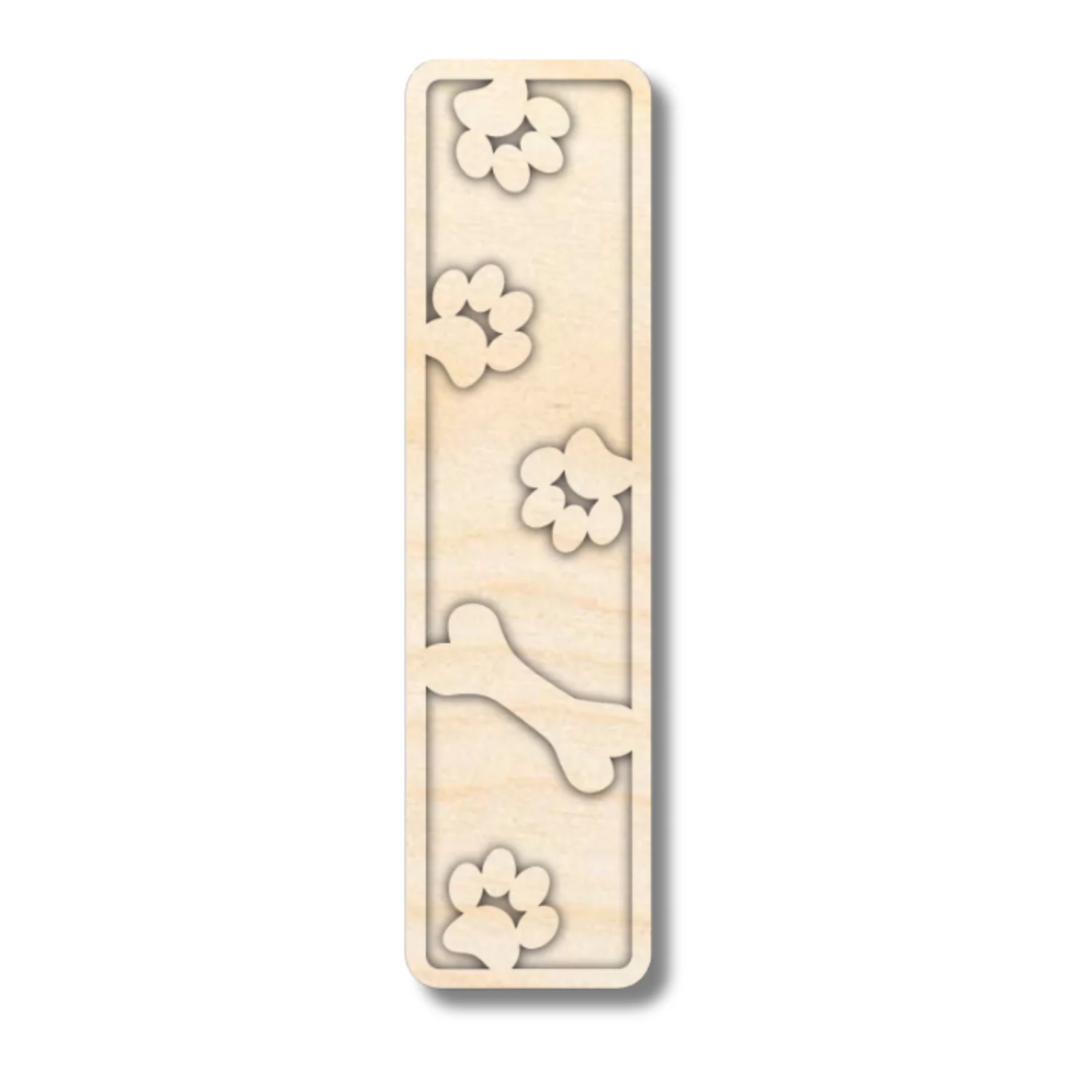 Unfinished Wood Layered Themed Letters | Paw Print | A-Z | 2 Piece | up to 24" - Image 12