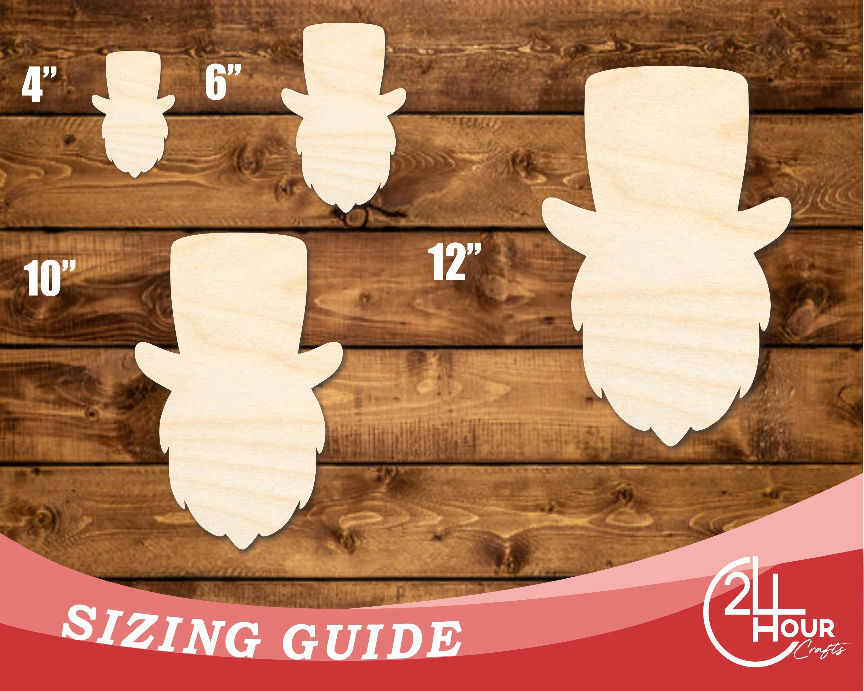 Unfinished Wood Leprechaun Shape | DIY Craft Cutout | up to 46" DIY - Image 3