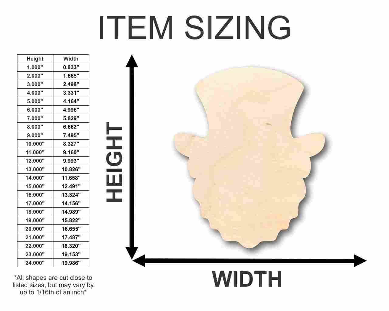 Unfinished Wood Leprechaun Shape - St Patrick's - Craft - up to 46" DIY - Image 2