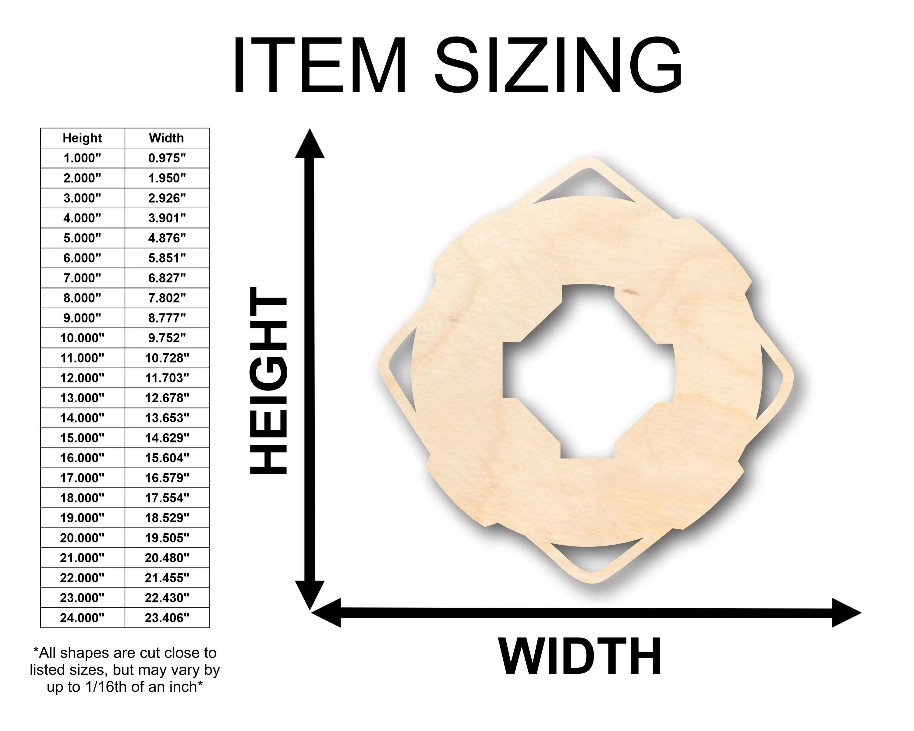 Unfinished Wood Lifesaver Shape - Craft - up to 46" DIY - Image 2
