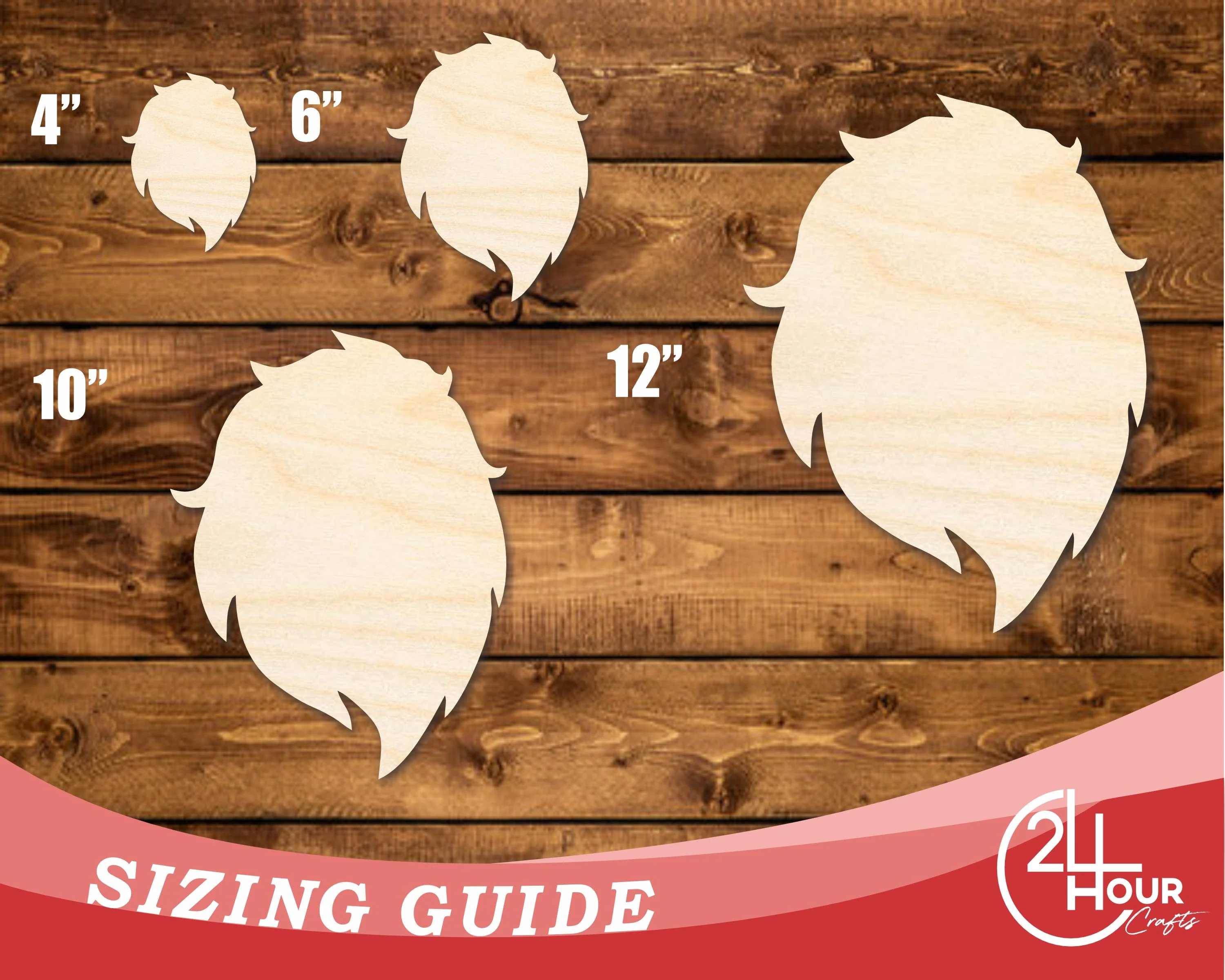 Unfinished Wood Lion Mascot Shape | DIY Craft Cutout | up to 46" DIY - Image 3