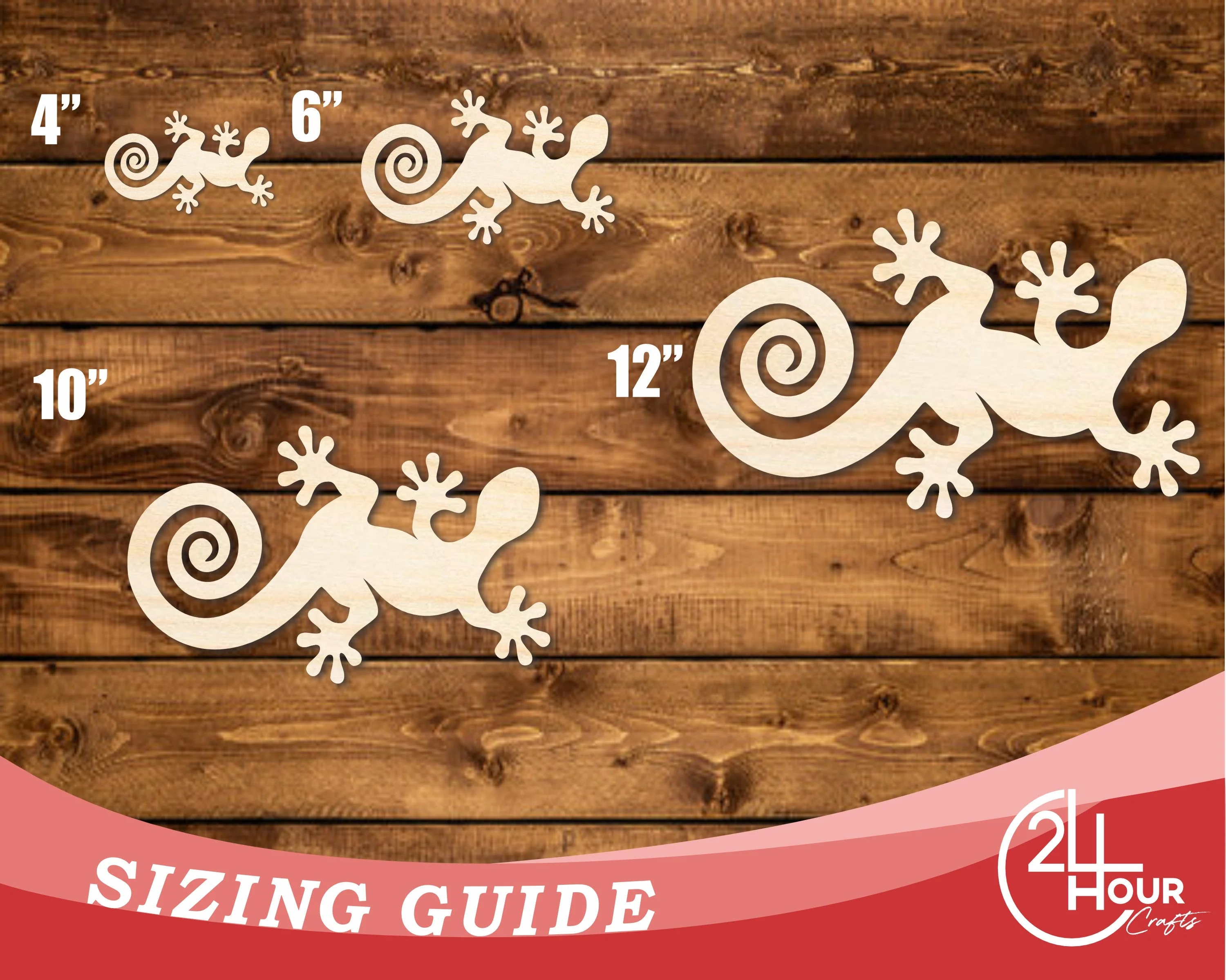Unfinished Wood Lizard Shape | JGrondz | DIY Craft Cutout | up to 46" DIY - Image 3