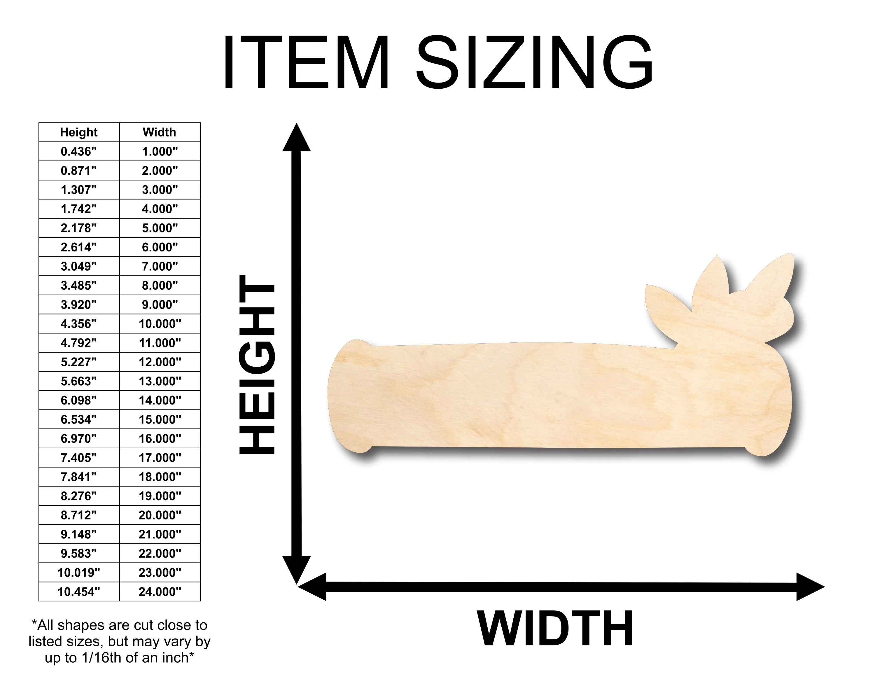 Unfinished Wood Log Sign Shape - Craft - up to 46" DIY - Image 2