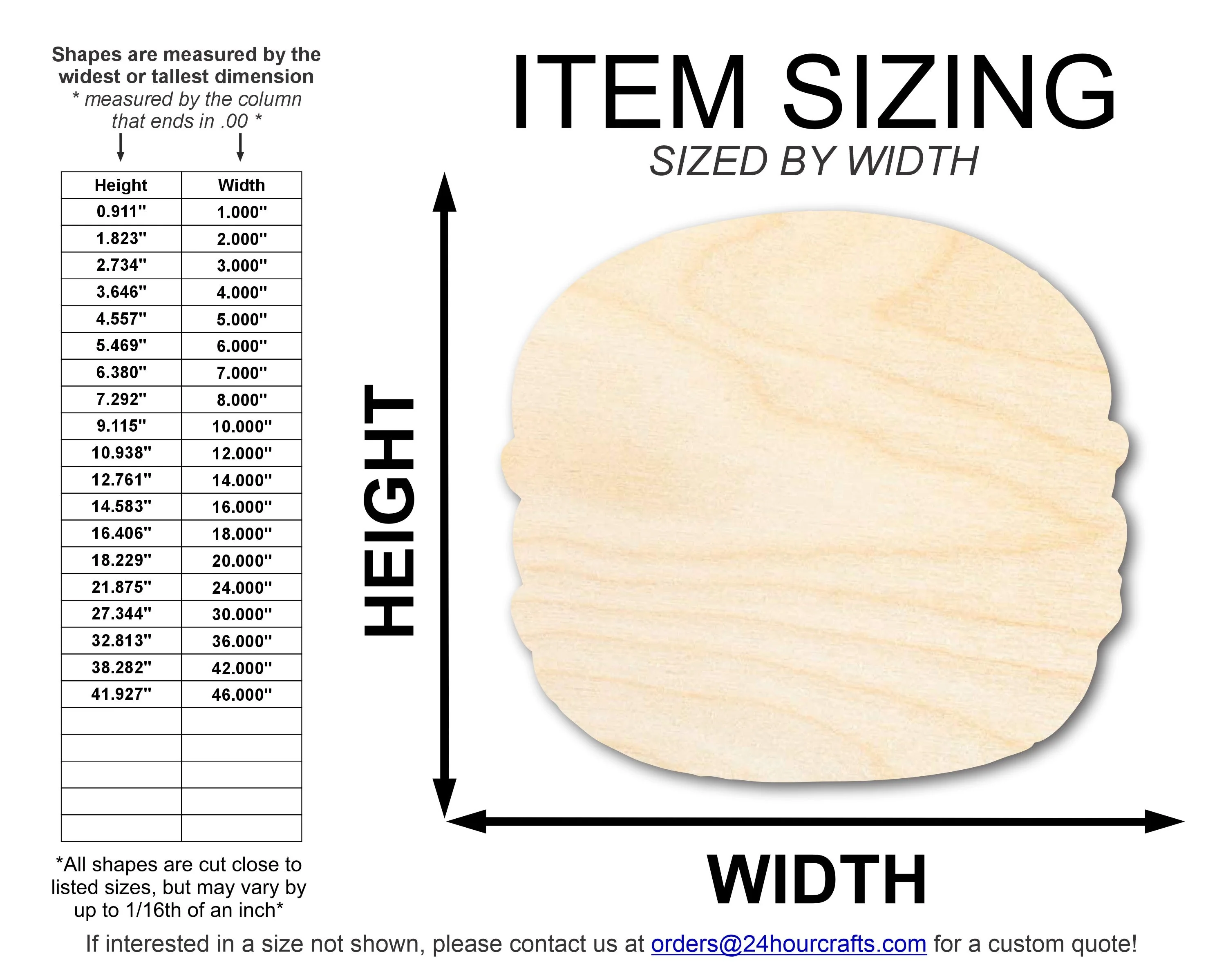 Unfinished Wood Macaron Shape | DIY Craft Cutout | up to 46" DIY - Image 2