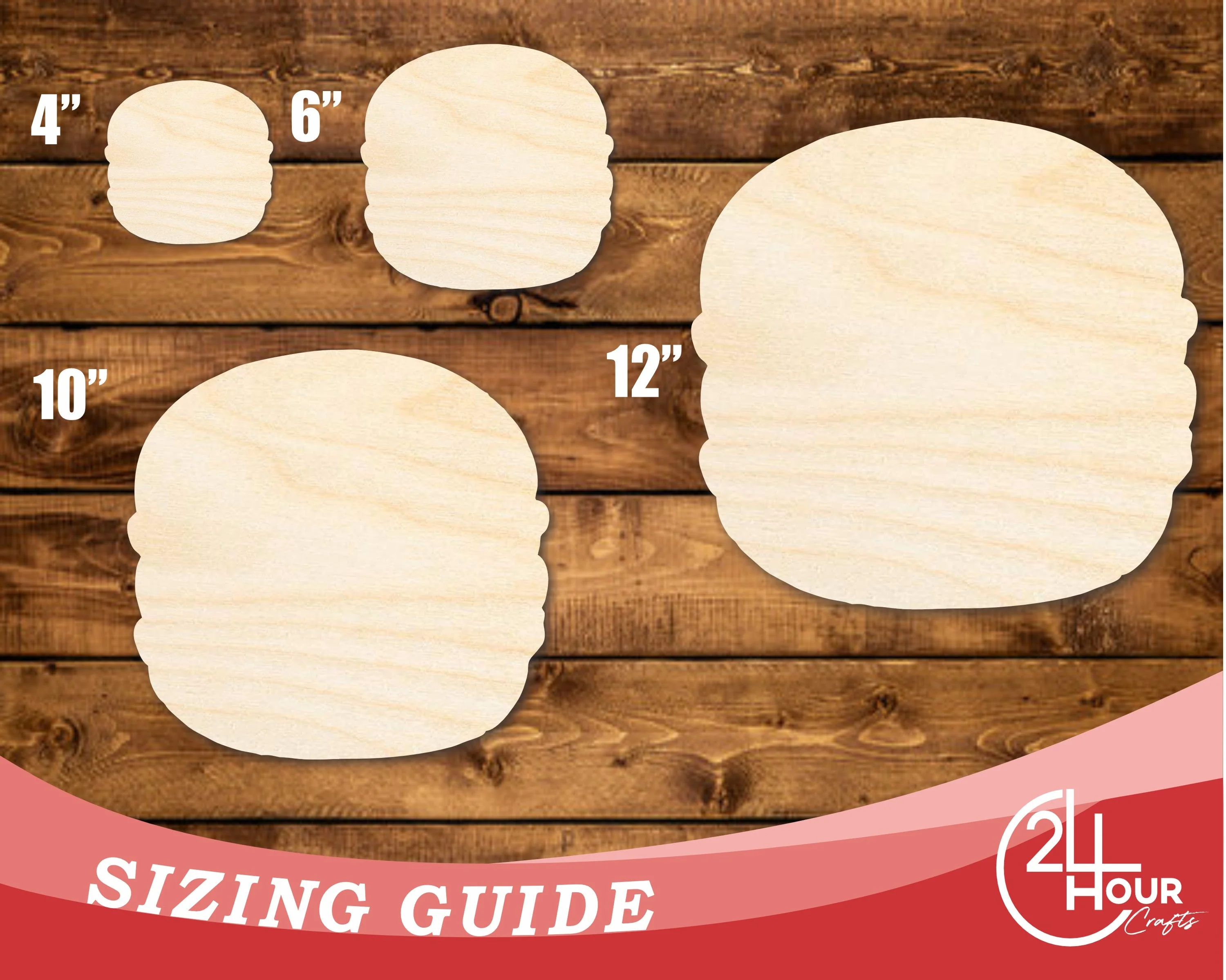 Unfinished Wood Macaron Shape | DIY Craft Cutout | up to 46" DIY - Image 3