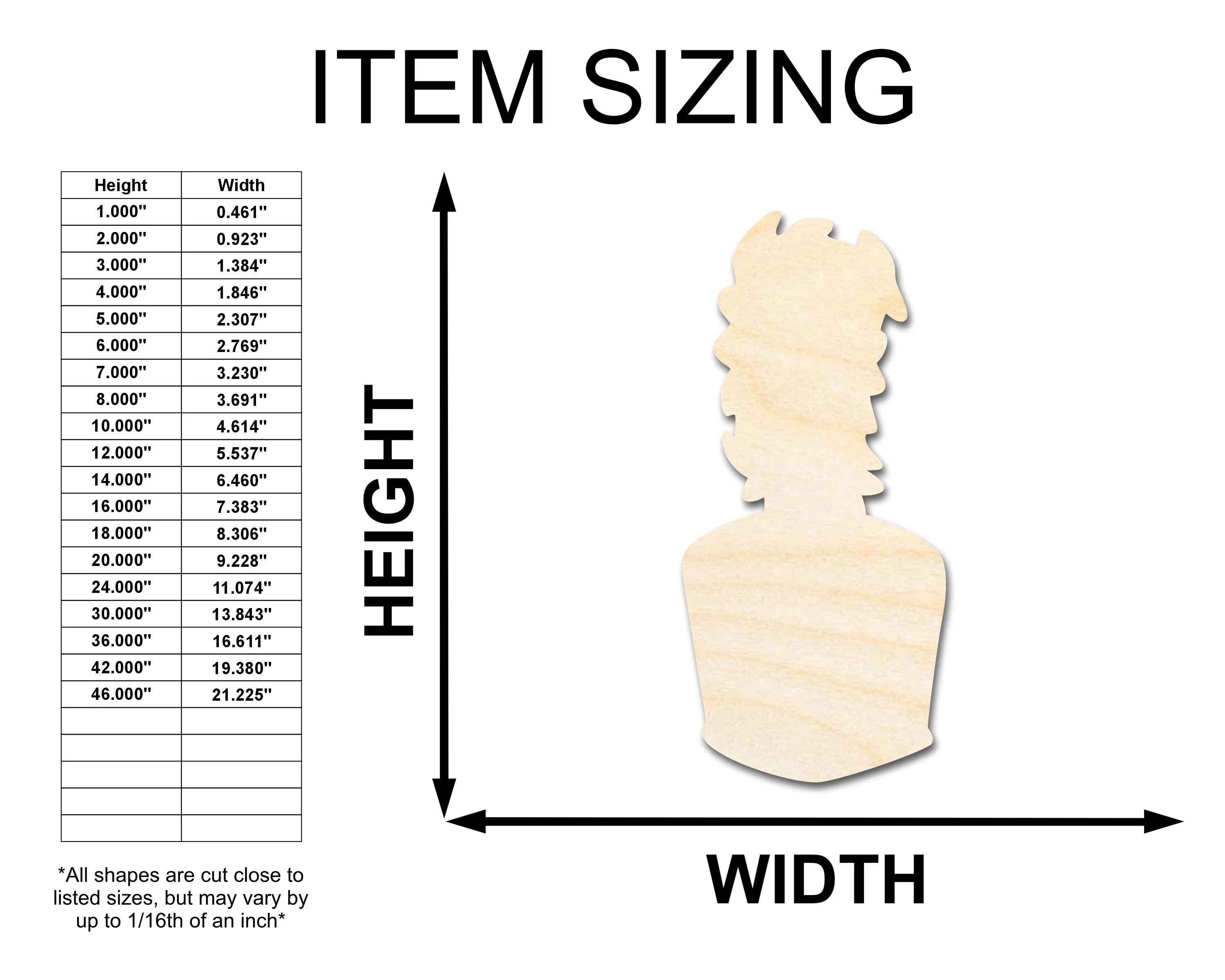 Unfinished Wood Marching Band Shako Hat Silhouette | DIY Band Craft Cutout | up to 46" DIY - Image 2