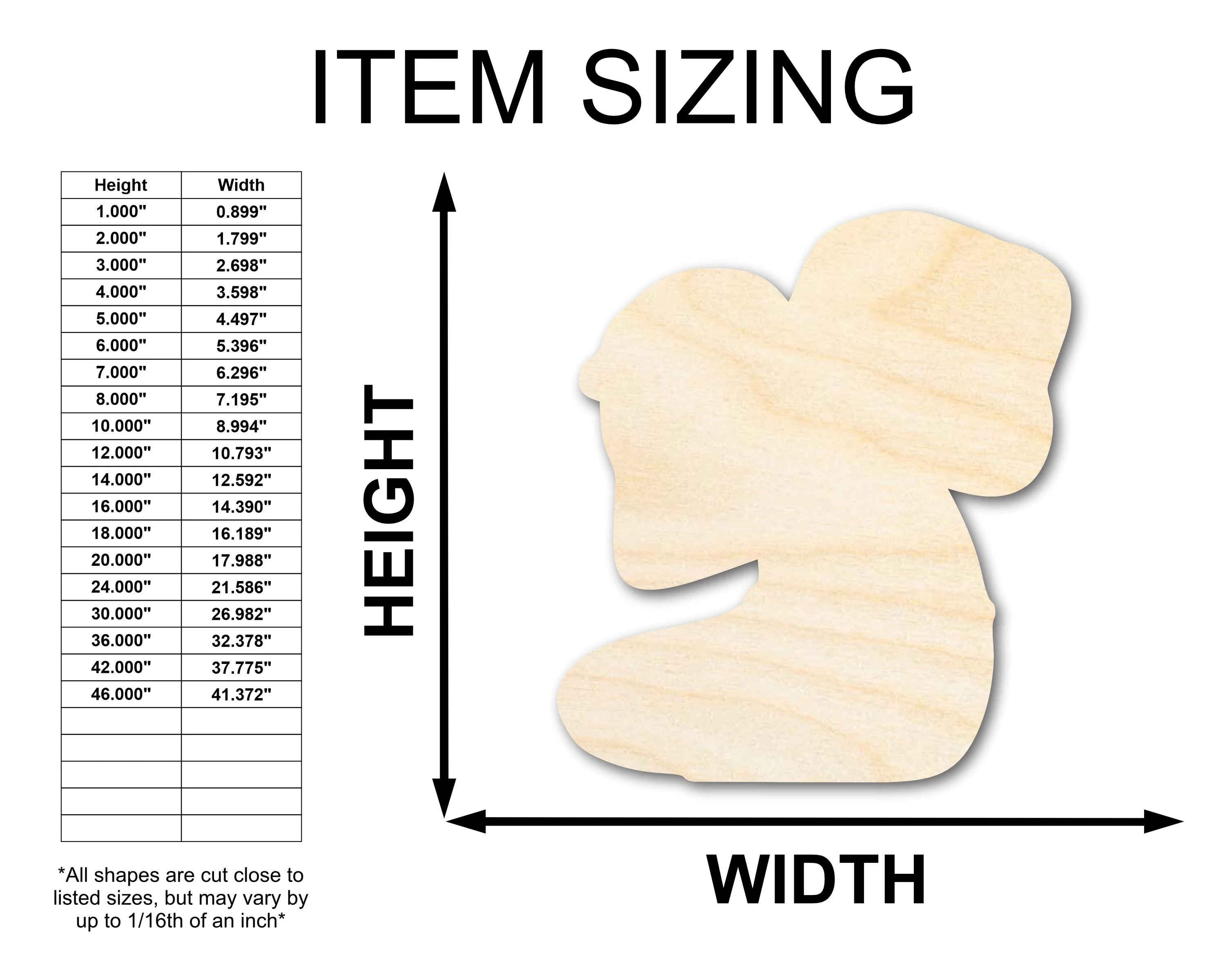 Unfinished Wood Mayan Year Bearer Shape | Craft Cutout | up to 46" DIY - Image 2