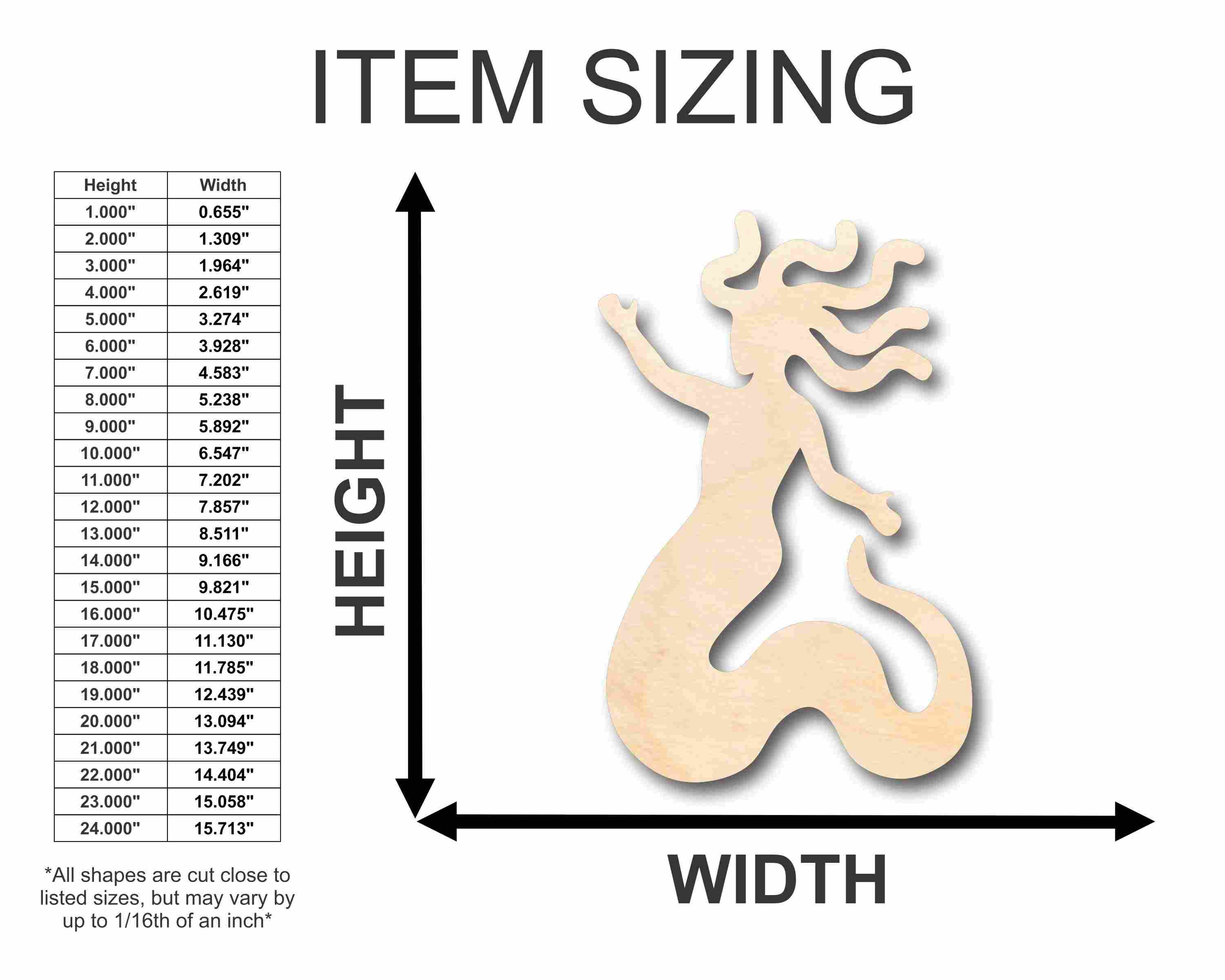 Unfinished Wood Medusa Silhouette - Craft- up to 46" DIY - Image 2