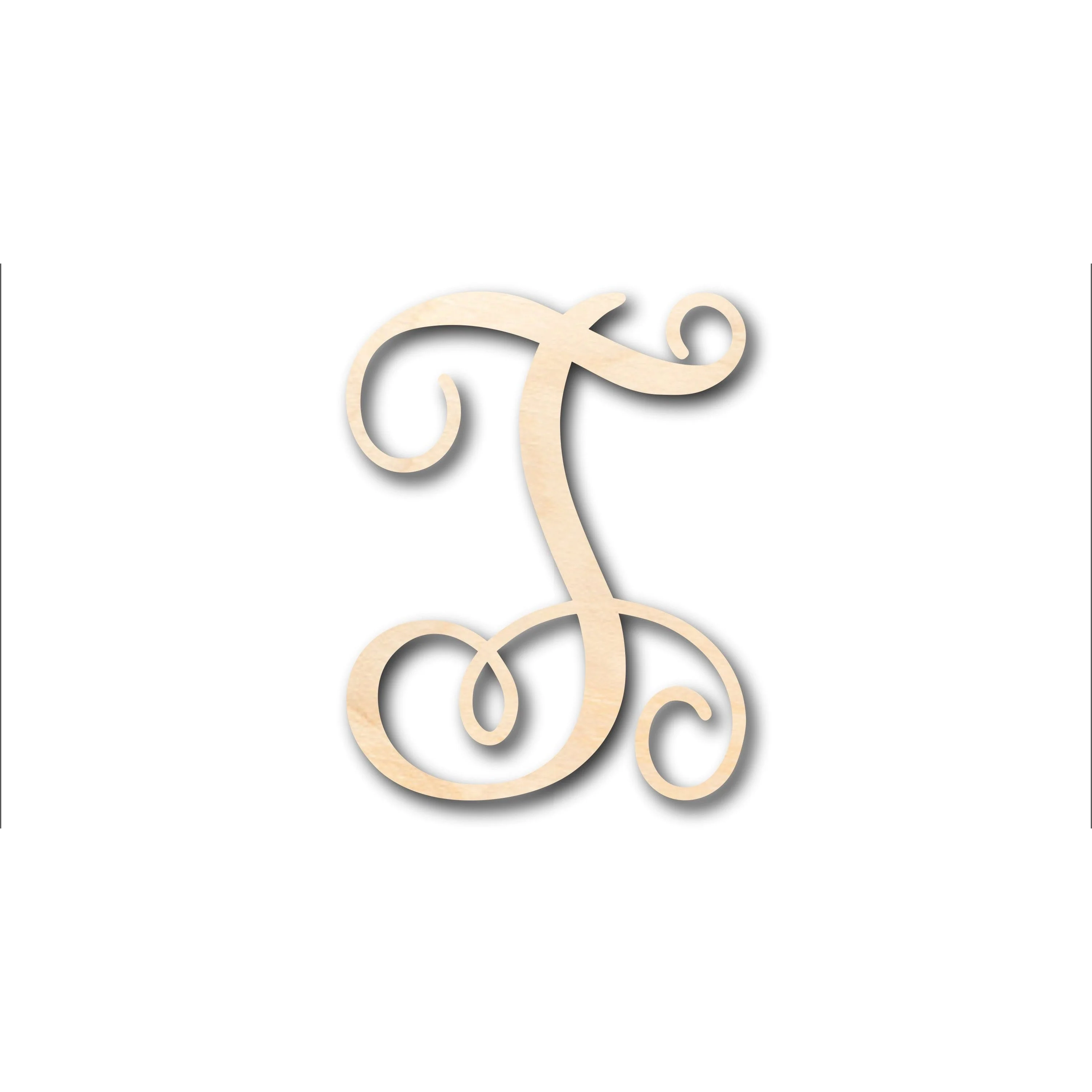 Unfinished Wood Monogram T Shape - Craft - up to 46" DIY