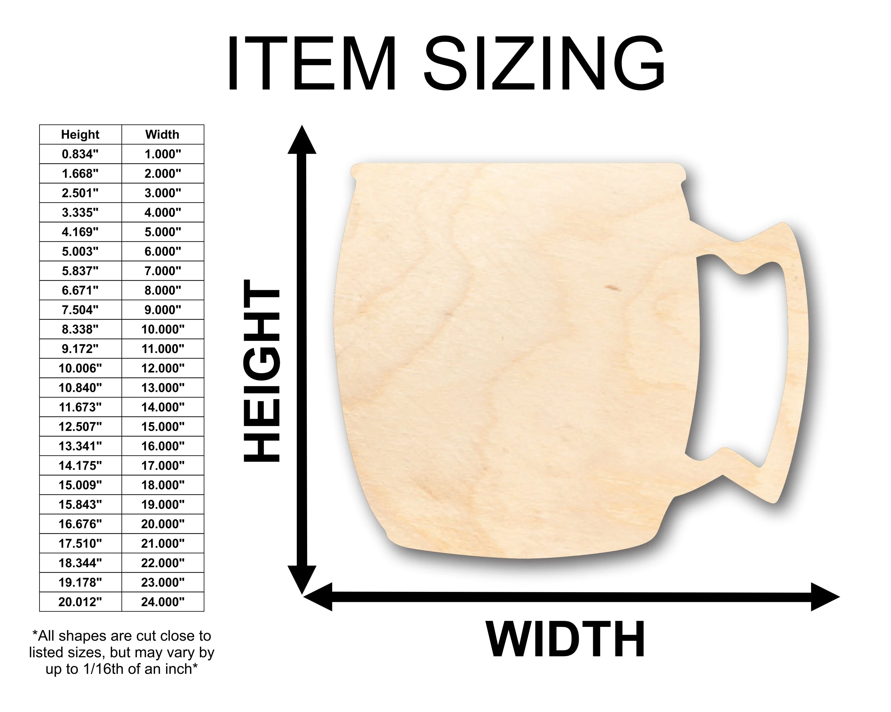 Unfinished Wood Moscow Mule Shape - Craft - up to 46" DIY - Image 2