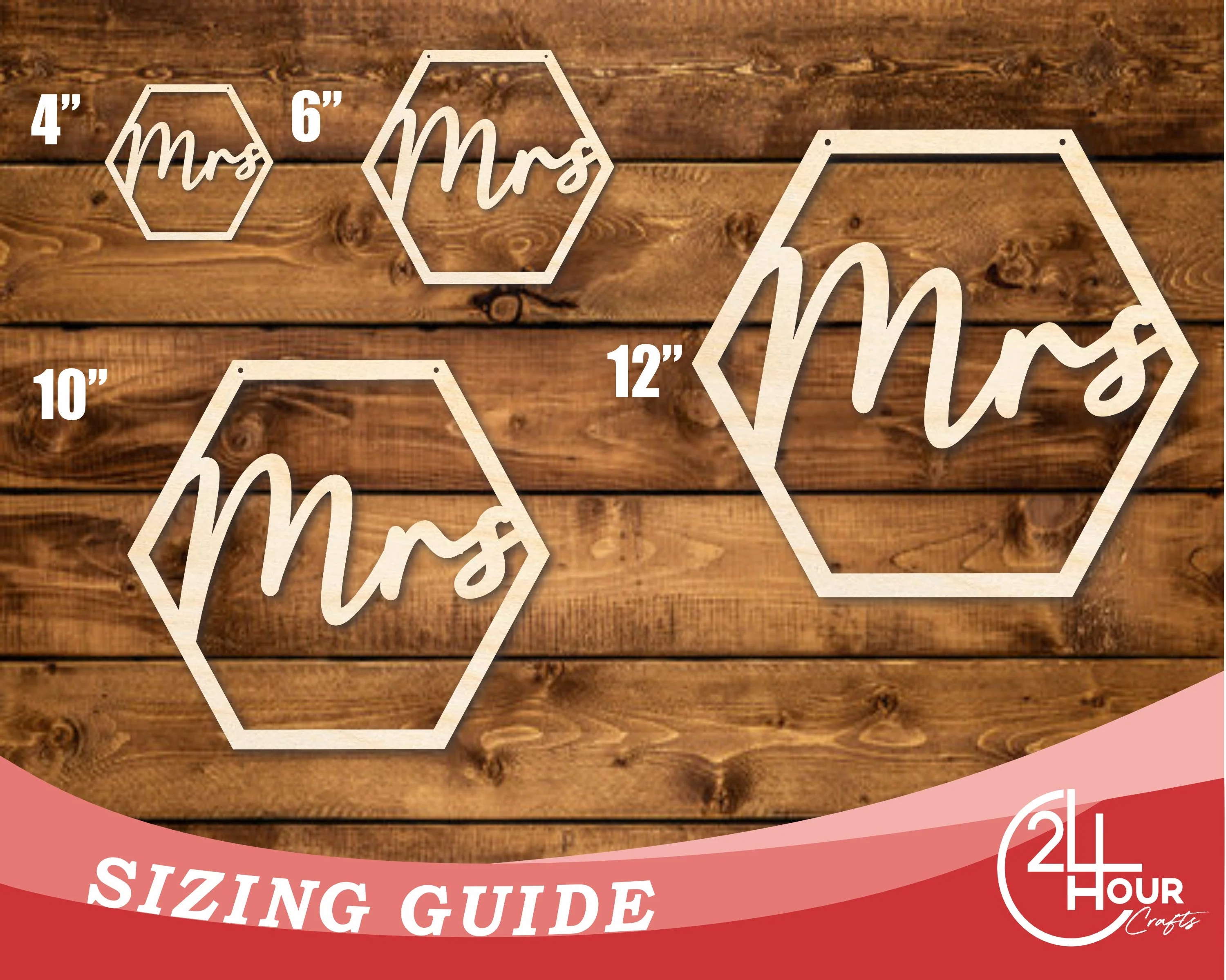Unfinished Wood Mrs. Chair Sign | DIY Craft Cutout | up to 46" DIY - Image 3