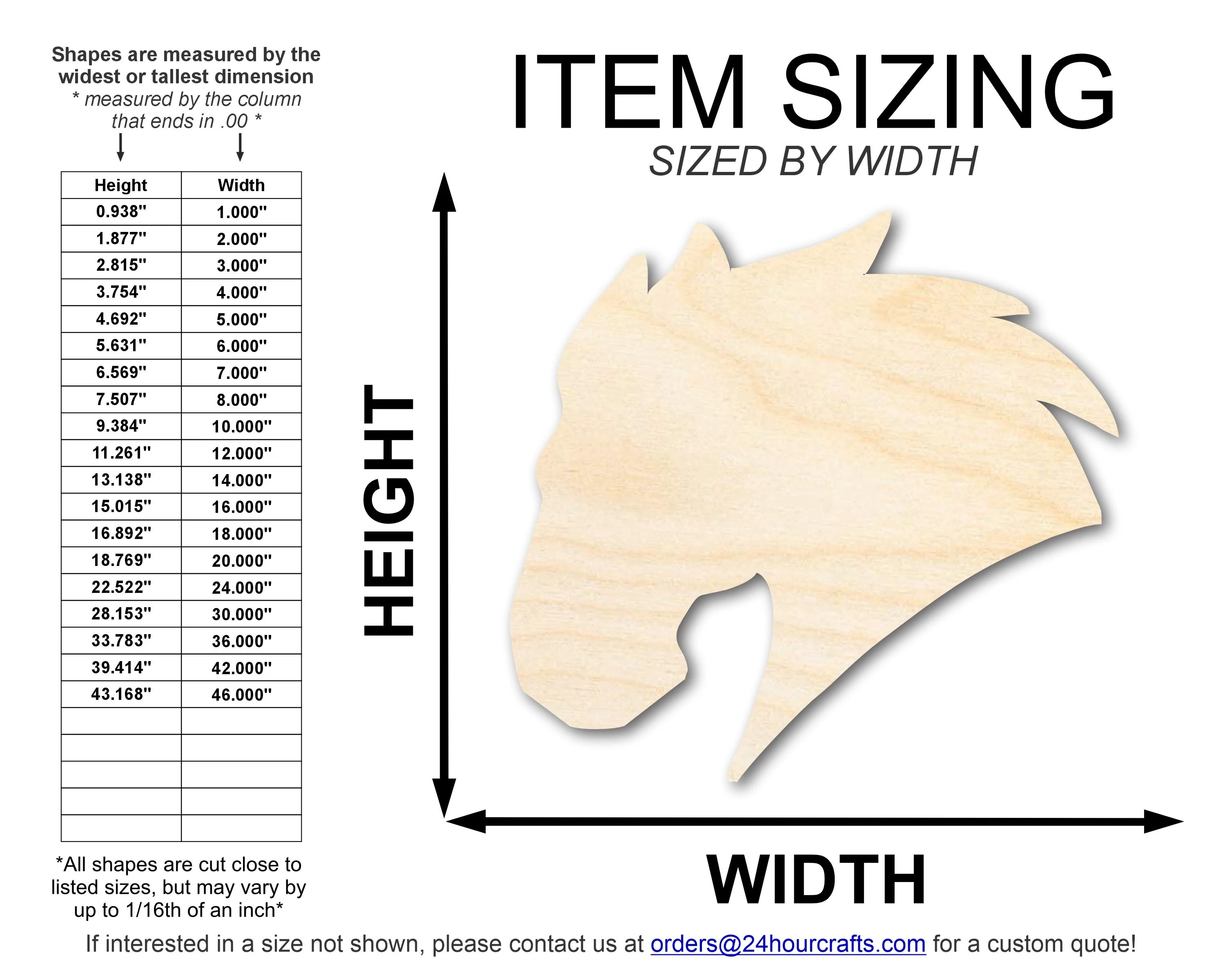 Unfinished Wood Mustang Mascot Shape | DIY Craft Cutout | up to 46" DIY - Image 2
