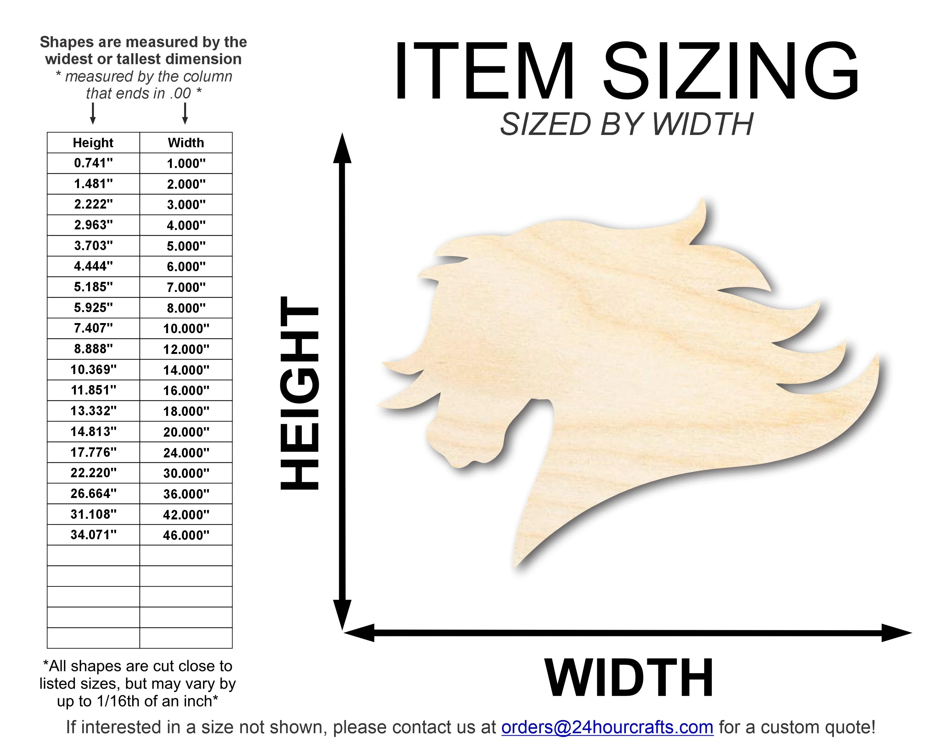 Unfinished Wood Mustang Mascot Shape | DIY Craft Cutout | up to 46" DIY - Image 2