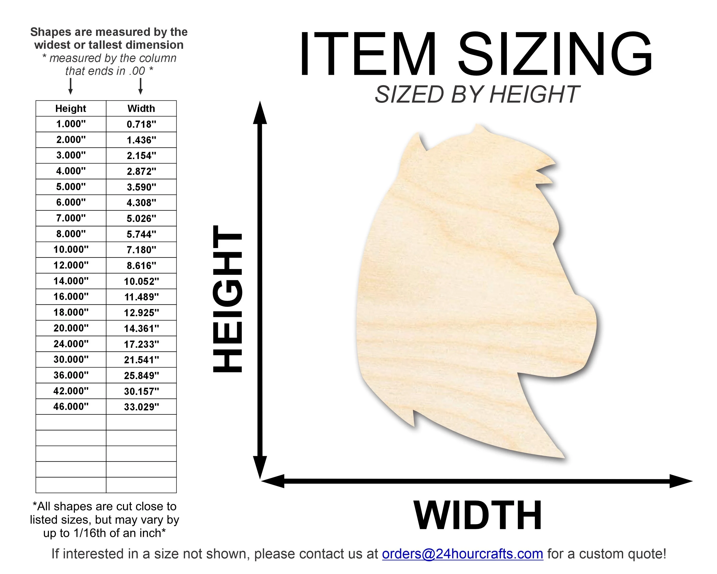 Unfinished Wood Mustang Mascot Shape | DIY Craft Cutout | up to 46" DIY - Image 2