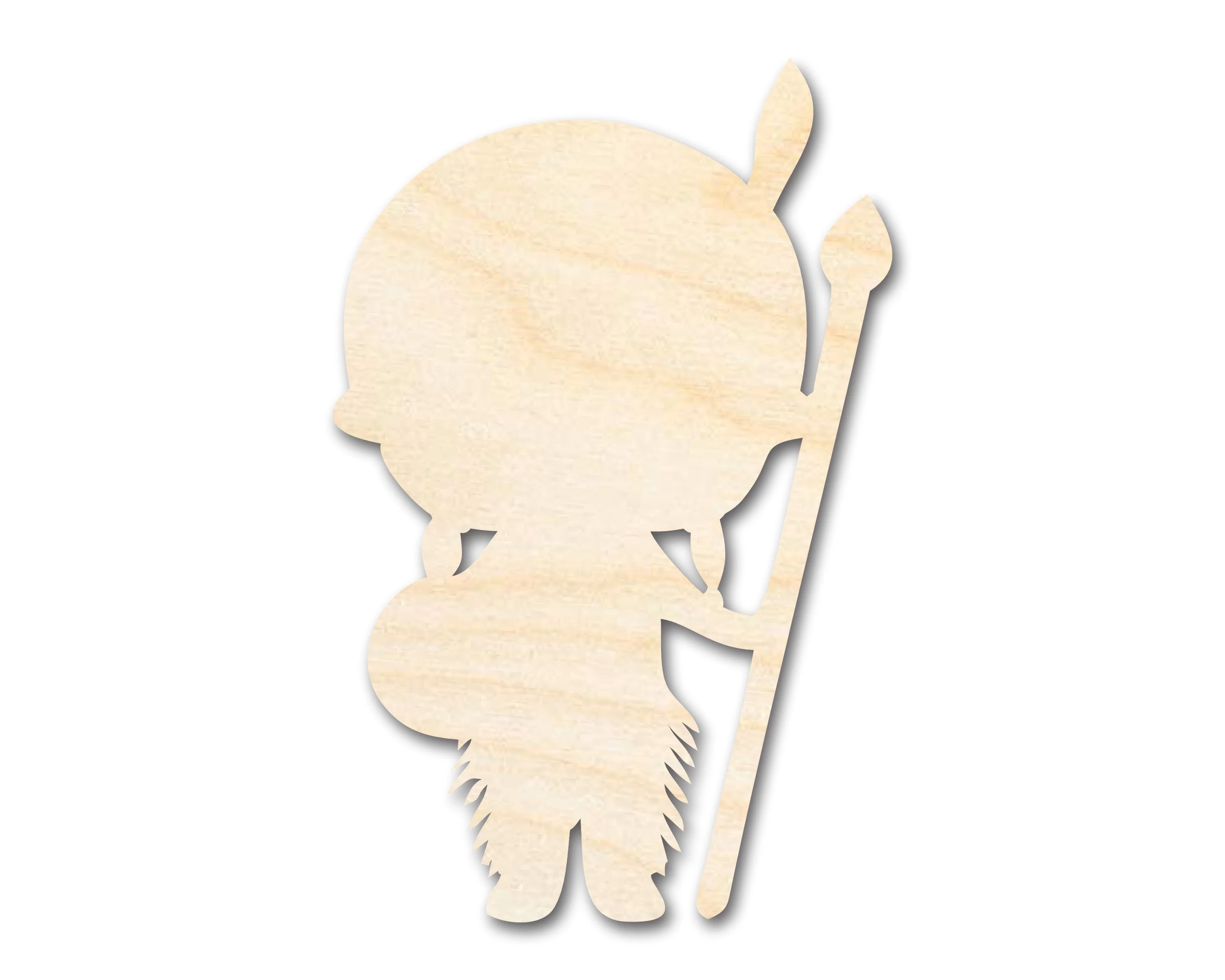 Unfinished Wood Native Boy Shape | Craft Cutout | up to 46" DIY
