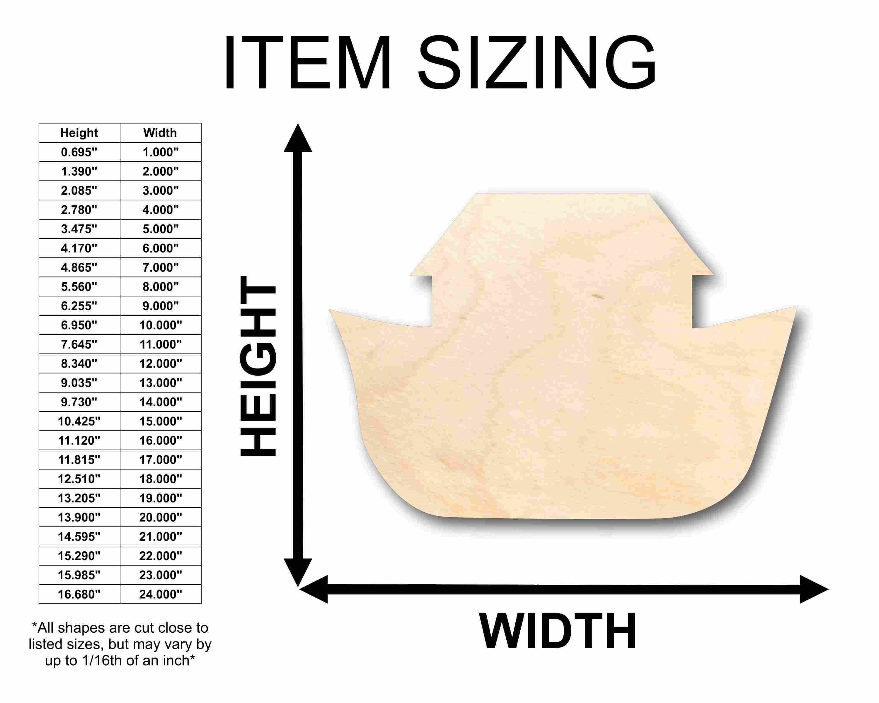 Unfinished Wood Noah's Arc Silhouette - Craft- up to 46" DIY - Image 2