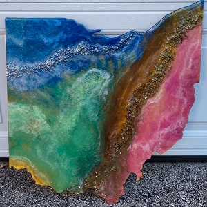 Unfinished Wood Ohio Shape - State - Craft - up to 46" DIY - Image 5