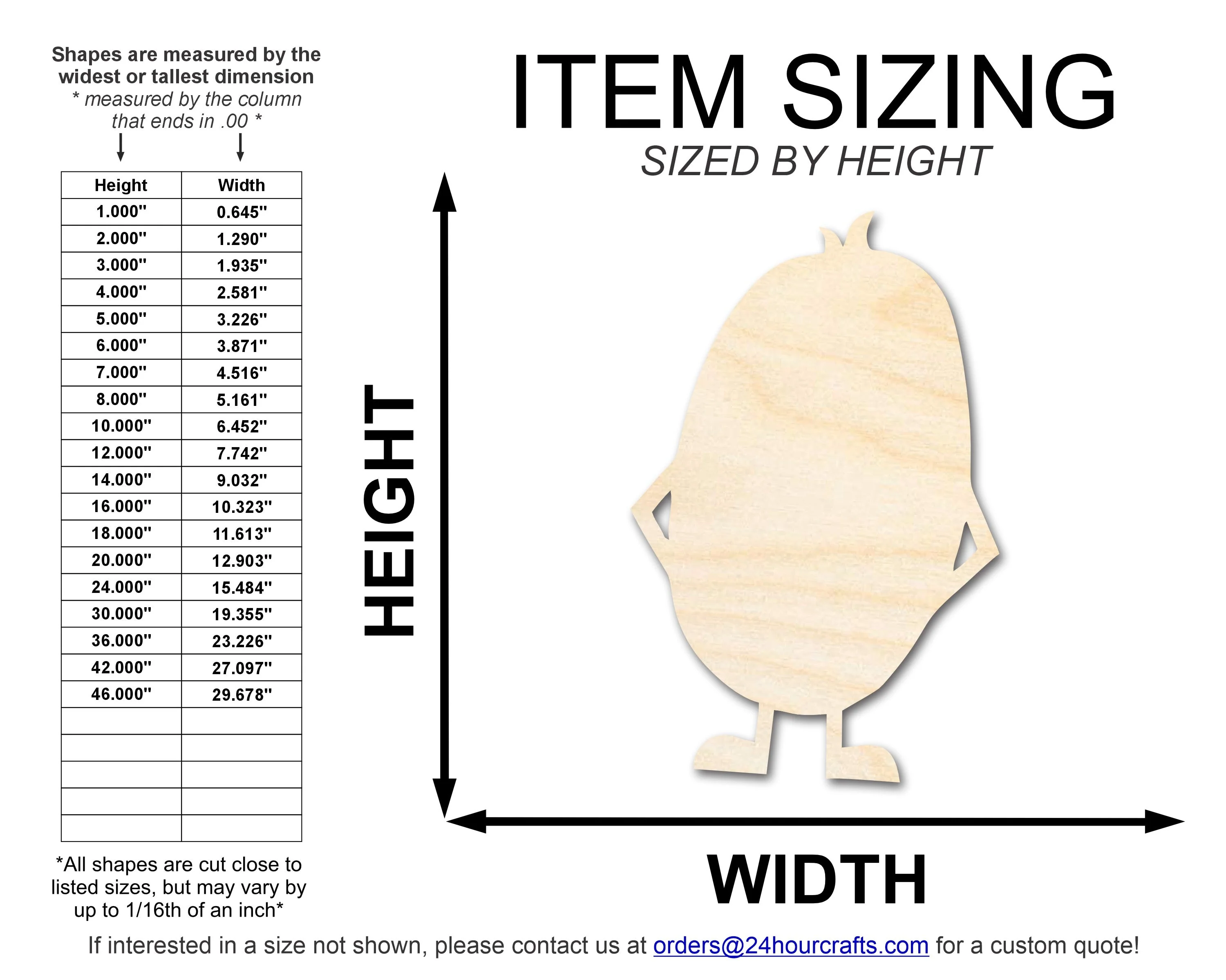 Unfinished Wood Oval Monster Shape | DIY Craft Cutout | up to 46" DIY - Image 2