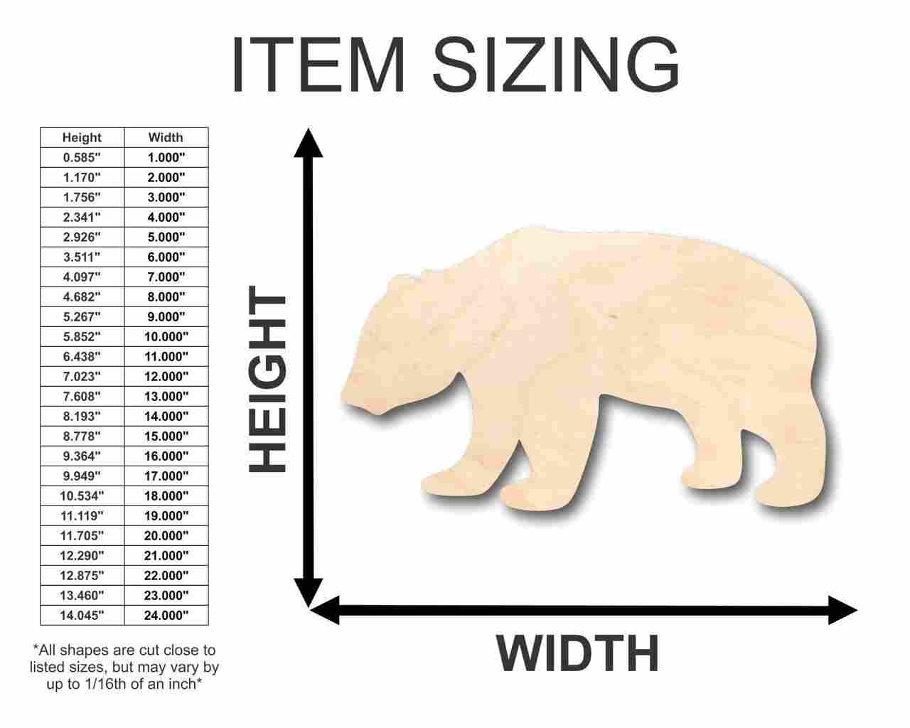 Unfinished Wood Panda Bear Shape - Animal - Craft - up to 46" DIY - Image 2