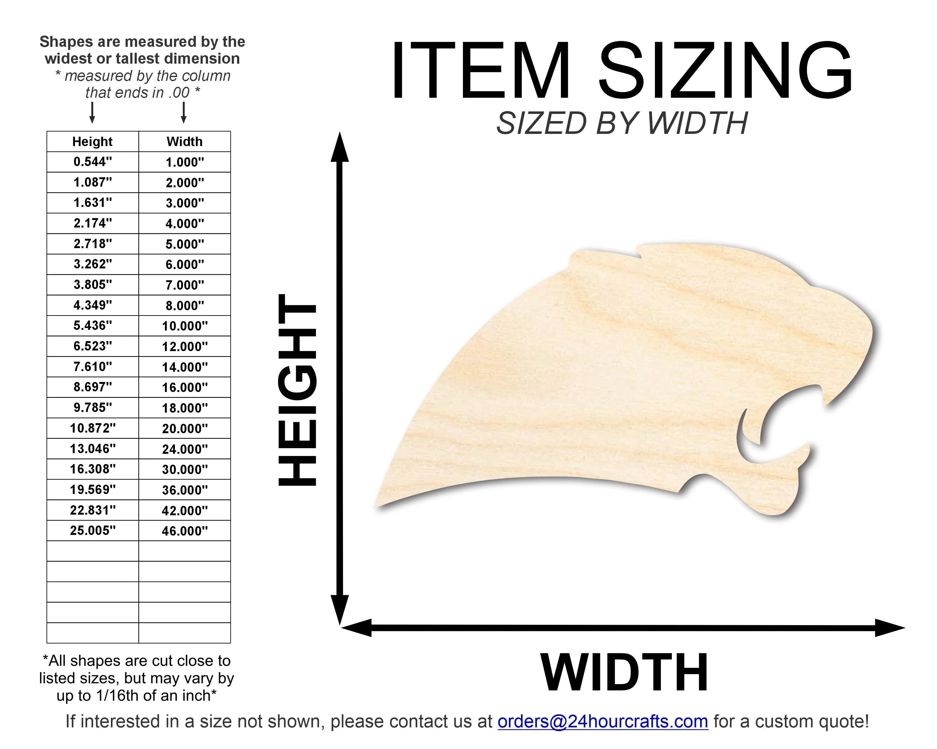 Unfinished Wood Panther Mascot Shape | DIY Craft Cutout | up to 46" DIY - Image 2