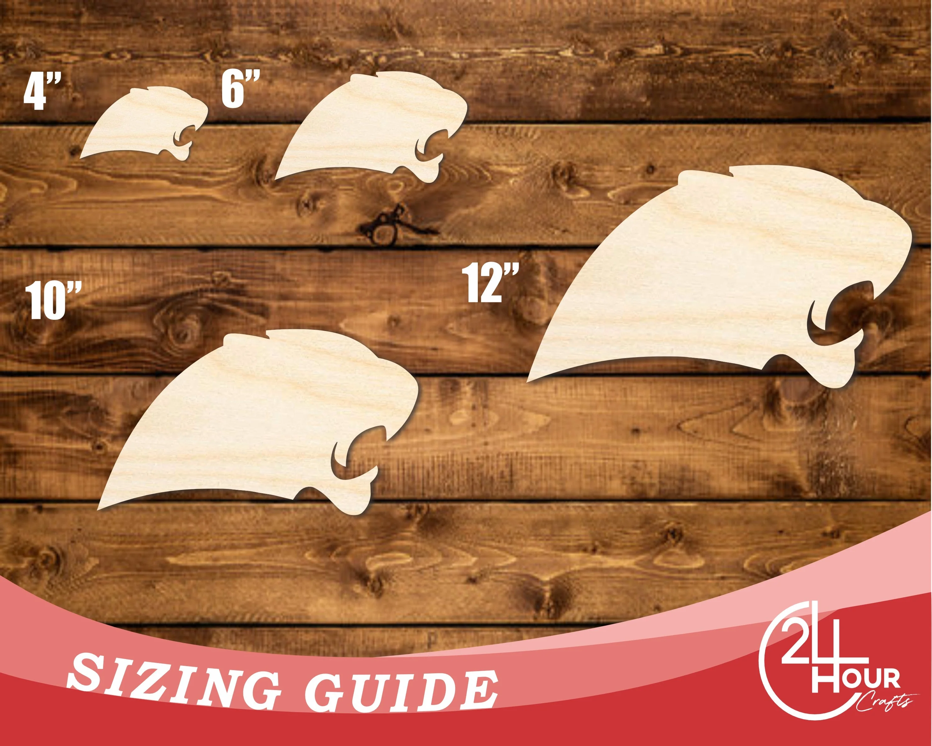 Unfinished Wood Panther Mascot Shape | DIY Craft Cutout | up to 46" DIY - Image 3