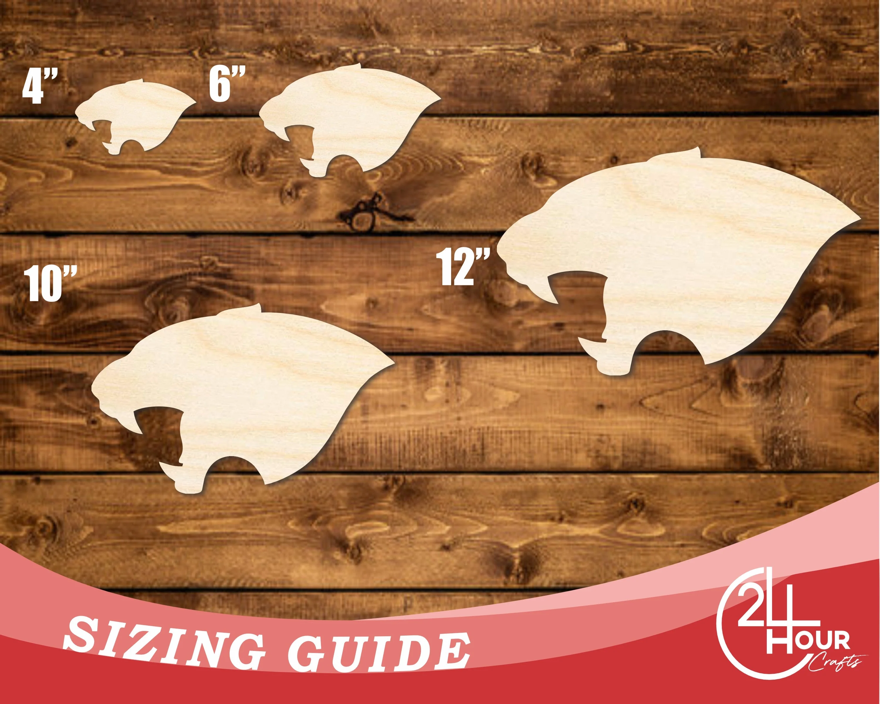 Unfinished Wood Panther Mascot Shape | DIY Craft Cutout | up to 46" DIY - Image 3
