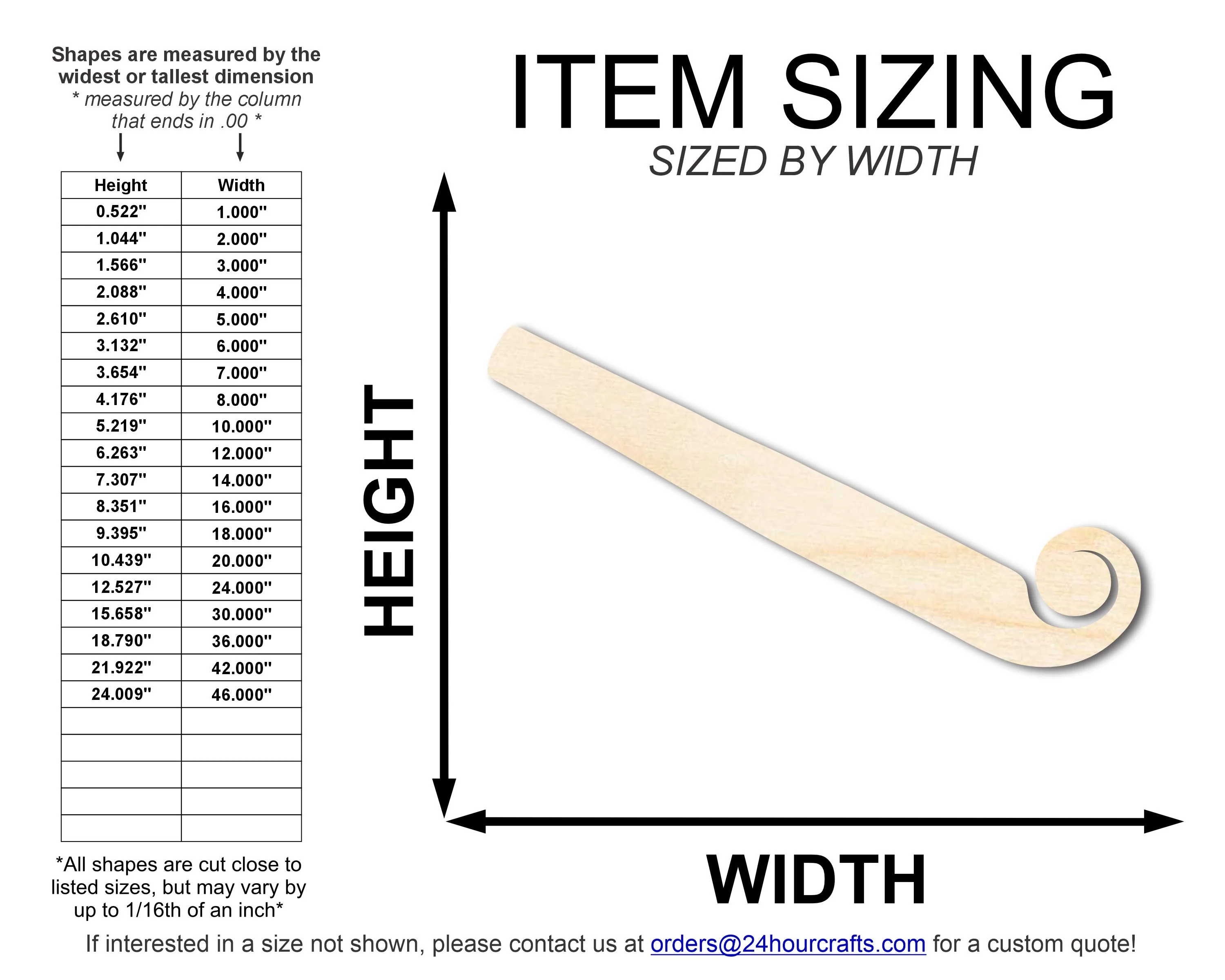 Unfinished Wood Party Noisemaker Shape | DIY Craft Cutout | up to 46" DIY - Image 2