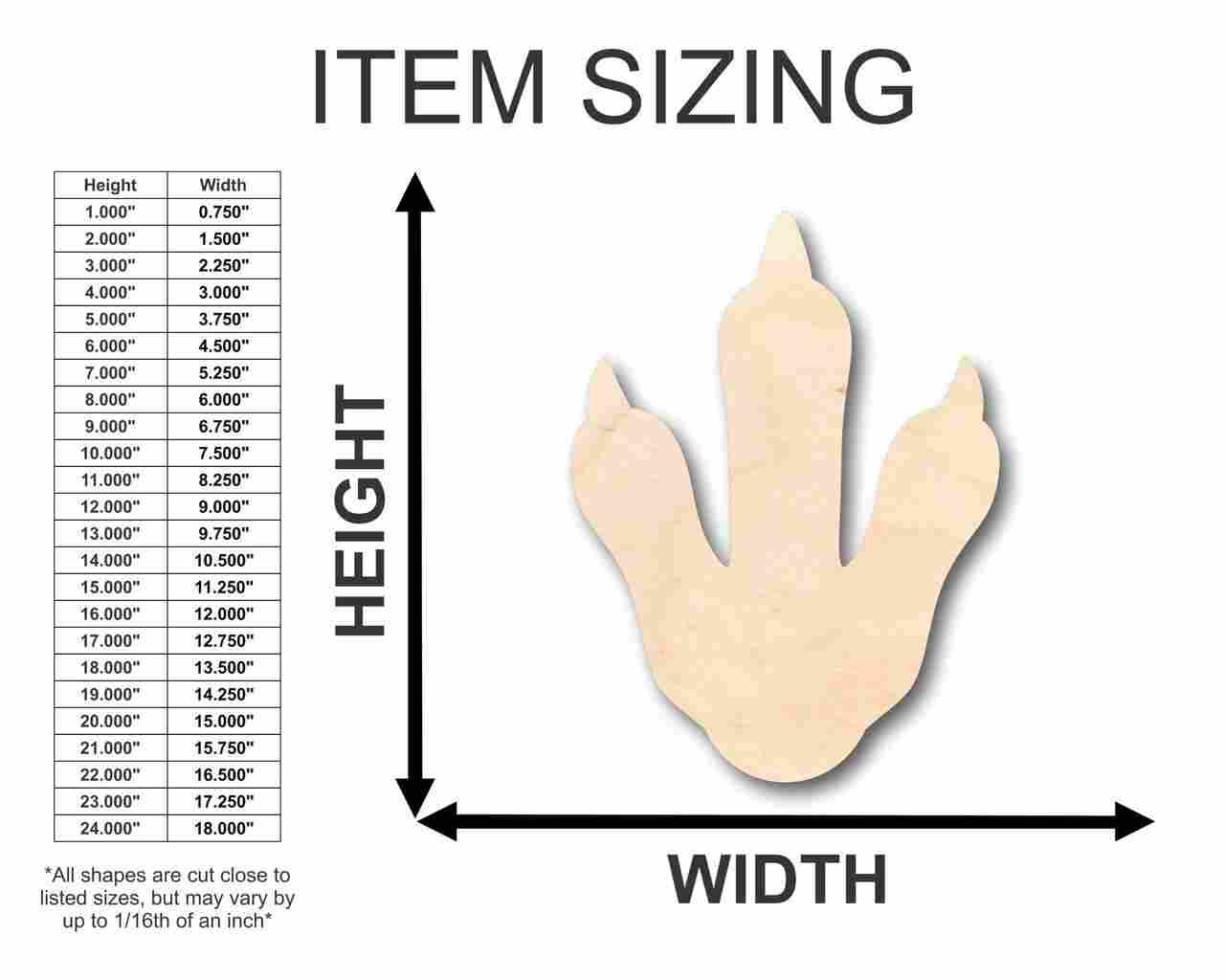 Unfinished Wood Penguin Foot Shape - Craft - up to 46" DIY - Image 2