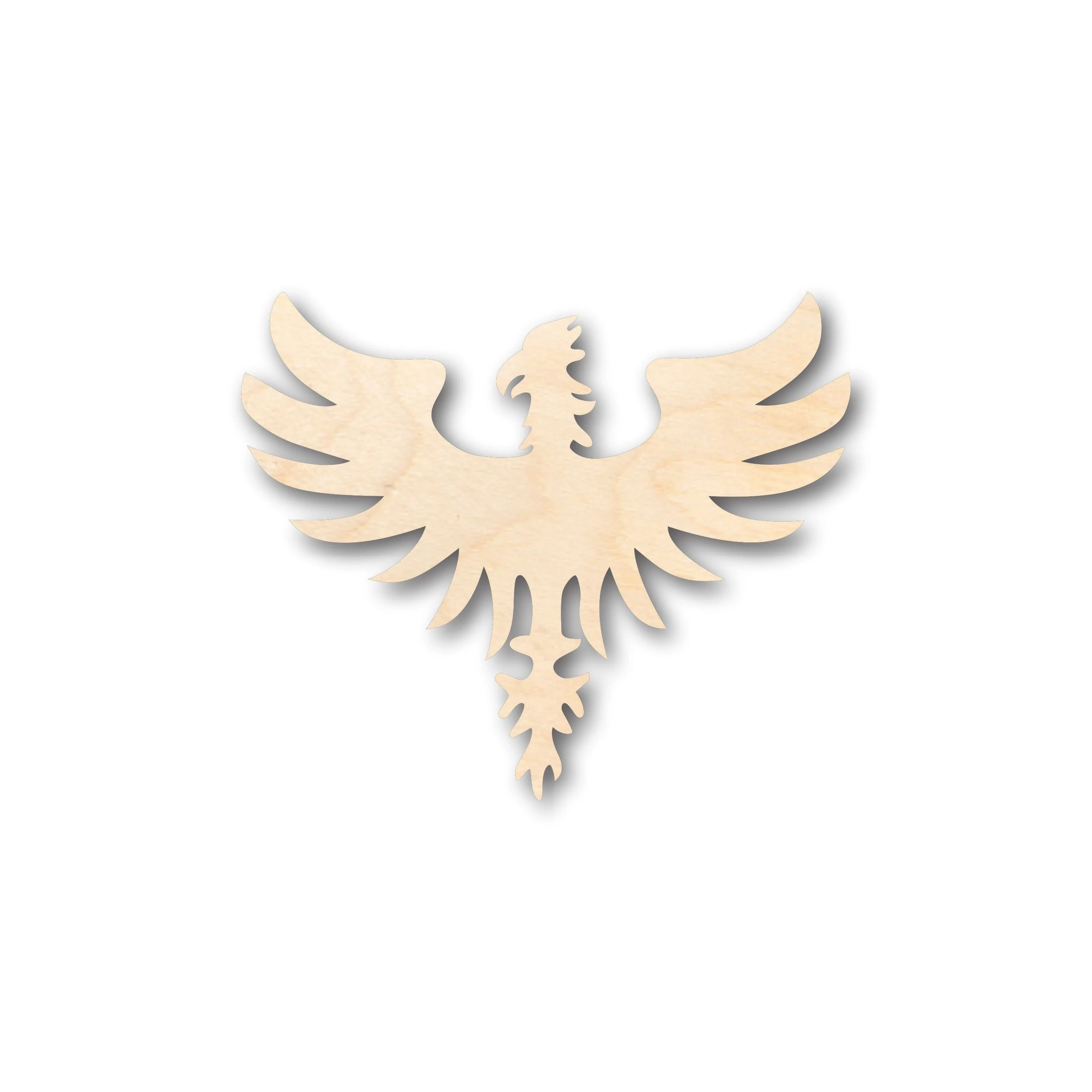 Unfinished Wood Phoenix Mythical Shape - Craft - up to 46" DIY