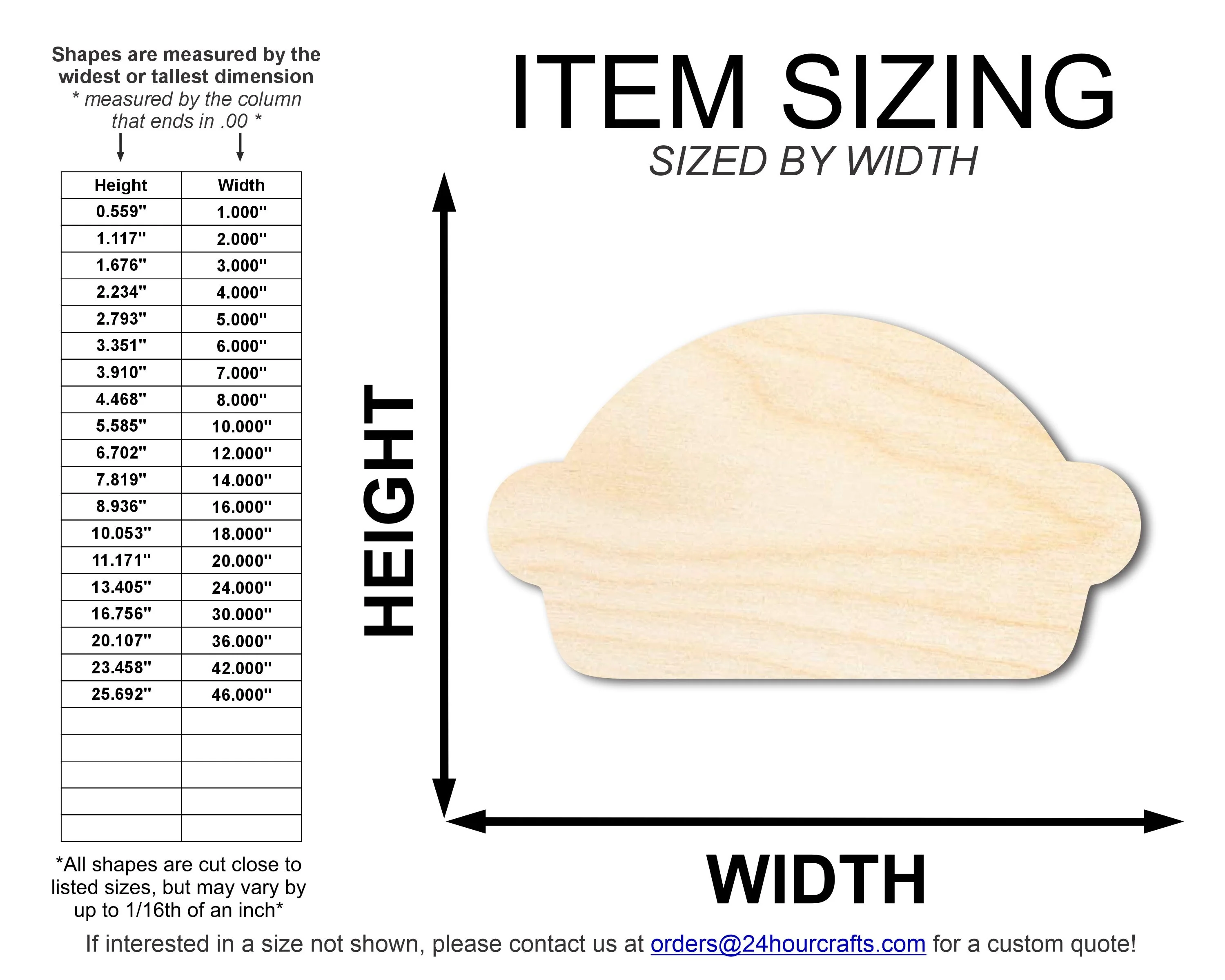 Unfinished Wood Pie Shape | DIY Craft Cutout | up to 46" DIY - Image 2