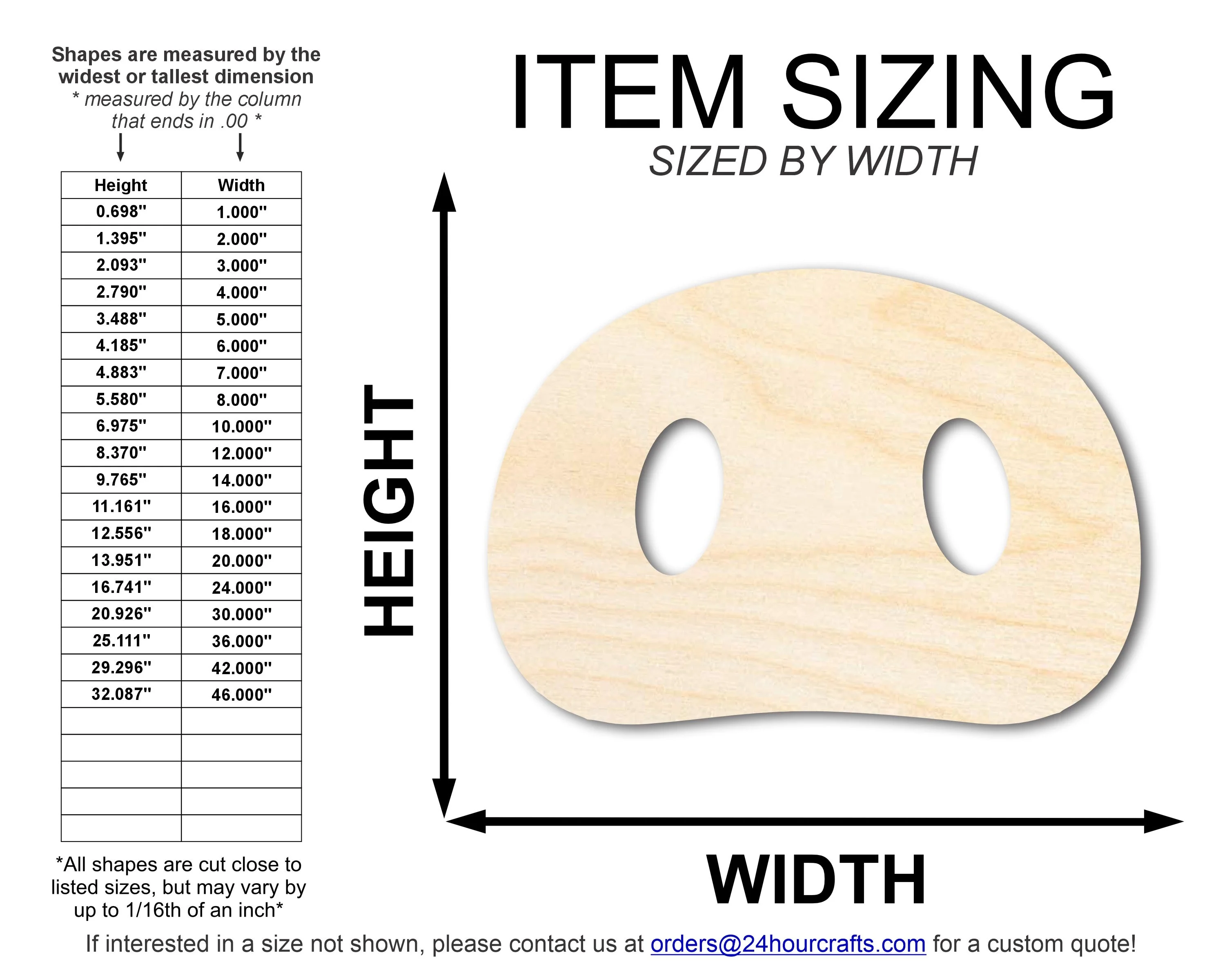 Unfinished Wood Pig Nose Shape | DIY Craft Cutout | up to 46" DIY - Image 2