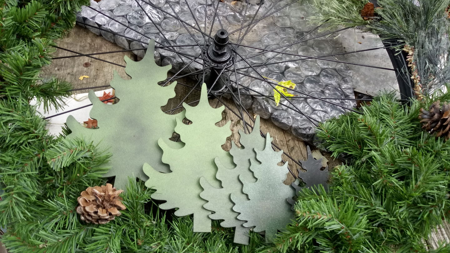 Unfinished Wood Pine Tree Shape - Fall - Winter - Craft - up to 46" DIY - Image 4