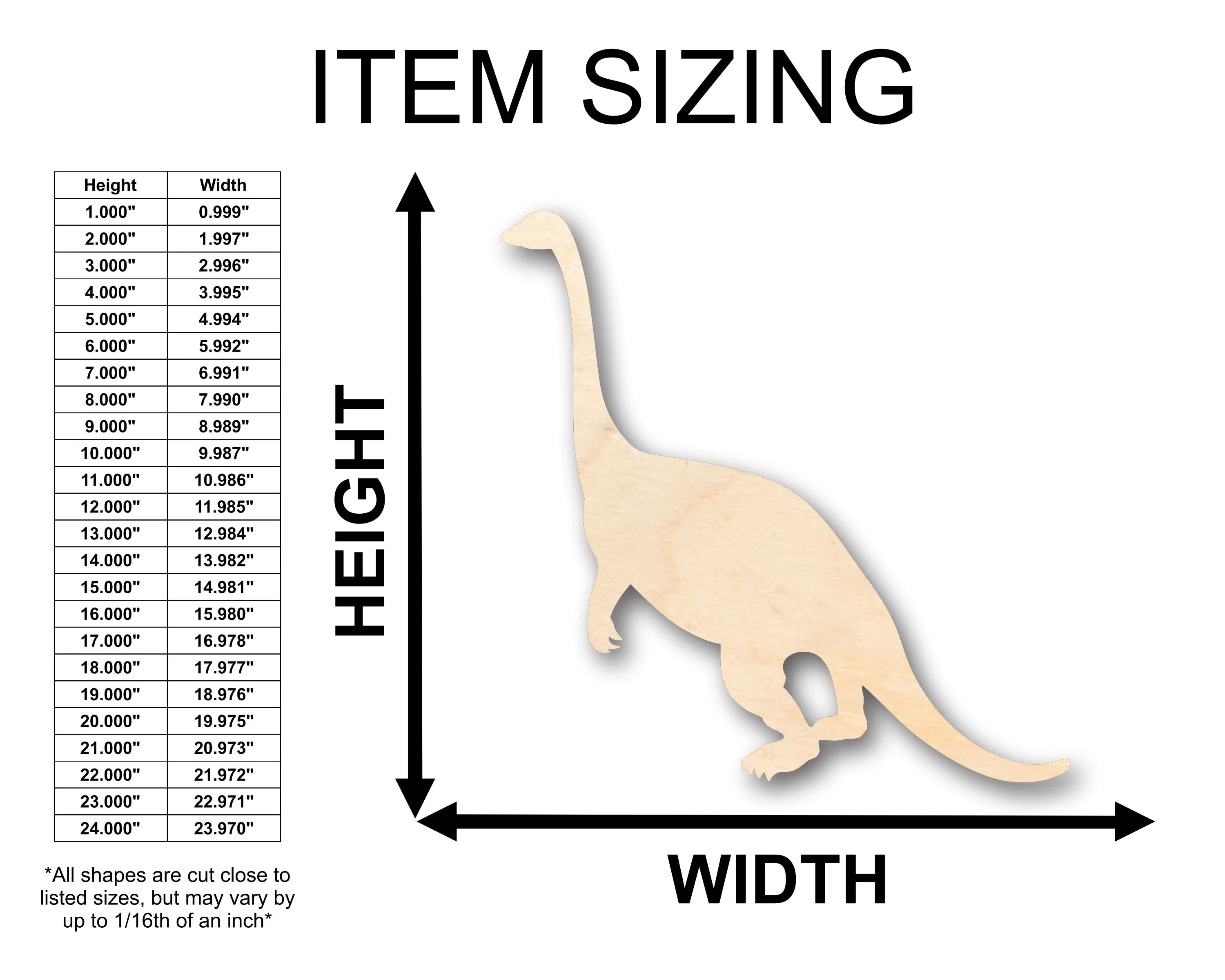 Unfinished Wood Plant Eating Dinosaur Shape - Craft - up to 46" DIY - Image 2