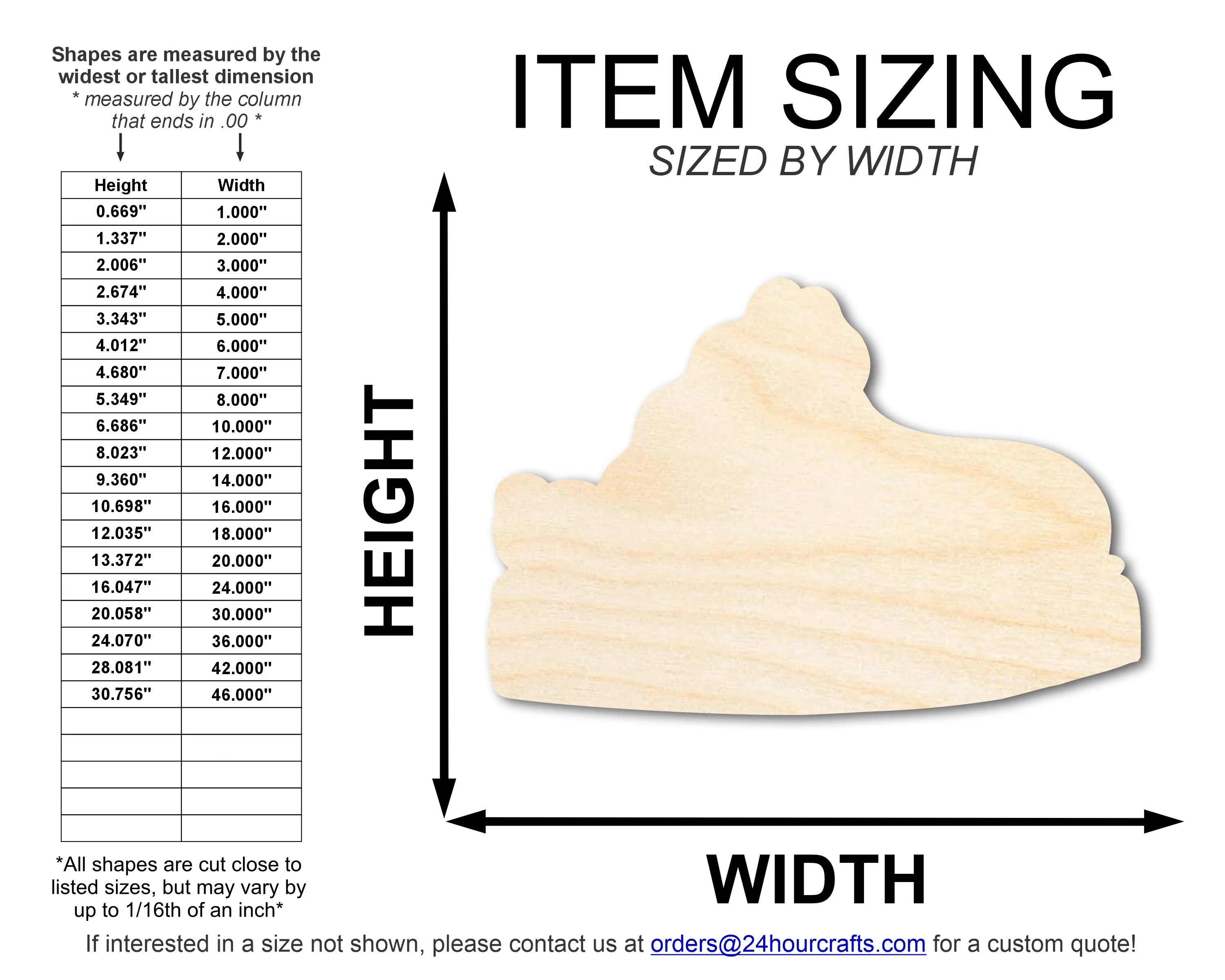 Unfinished Wood Platform Slipper Shape | DIY Craft Cutout | up to 46" DIY - Image 2