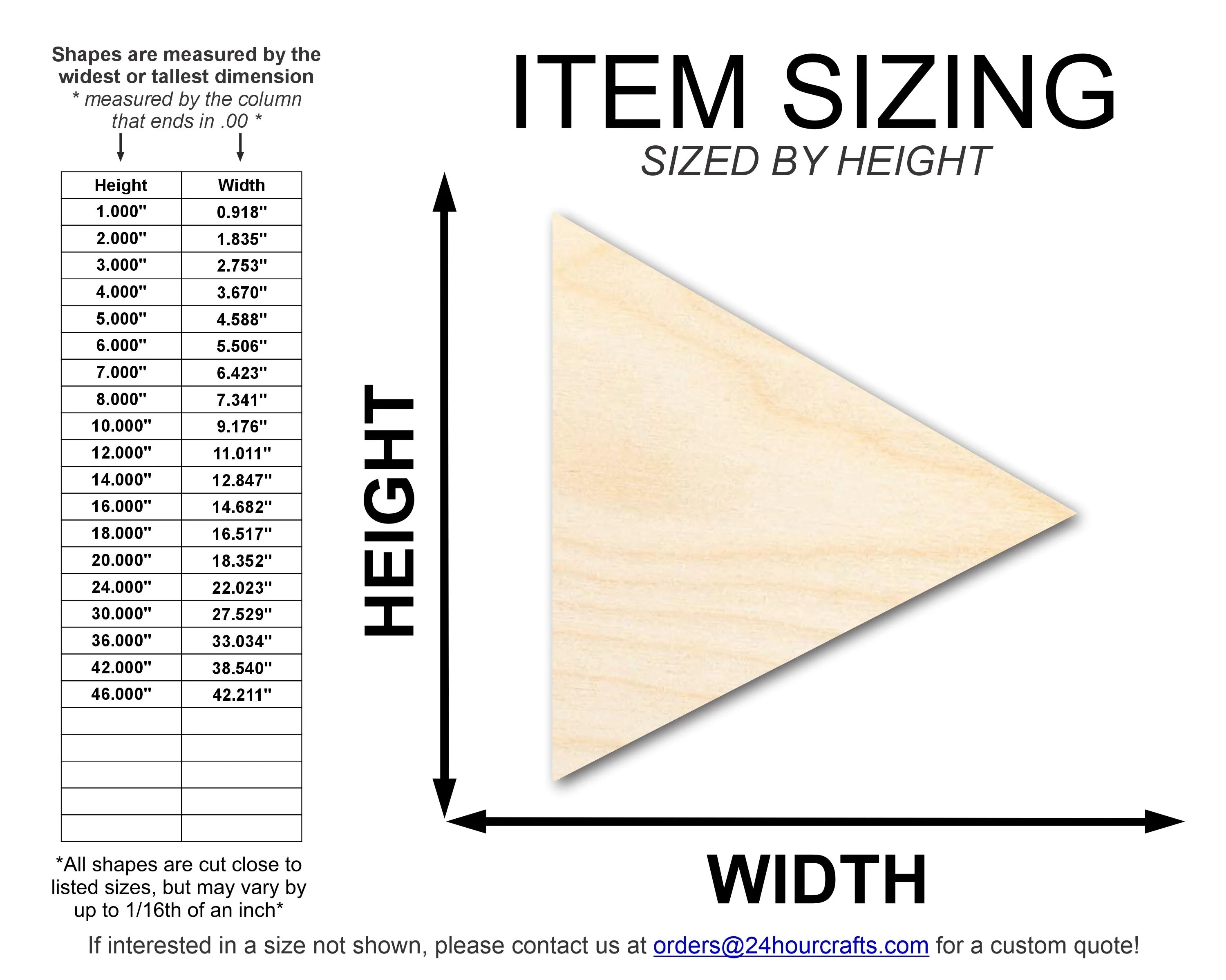 Unfinished Wood Play Shape | DIY Craft Cutout | up to 46" DIY - Image 2
