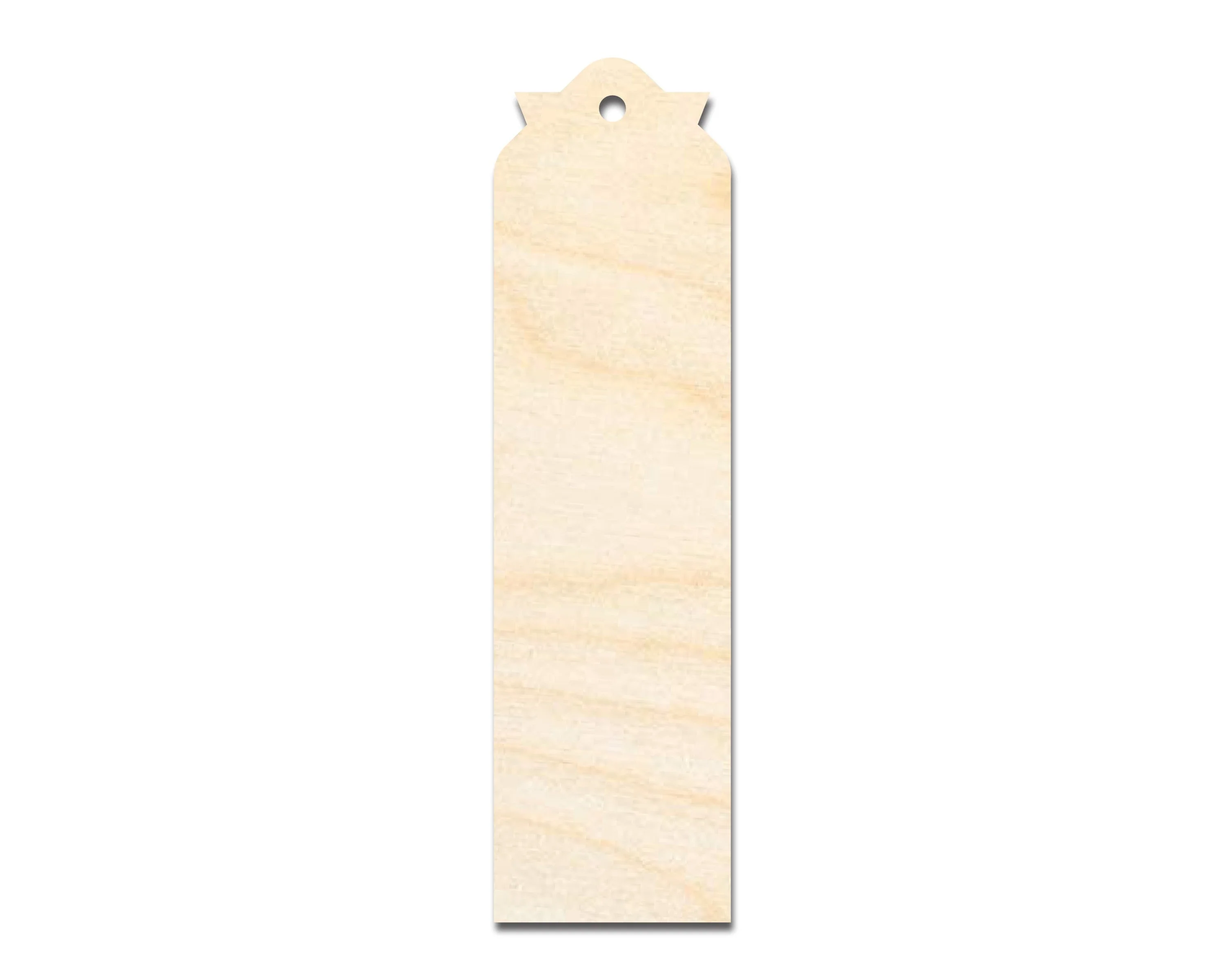 Unfinished Wood Pointed Top Bookmark Shape | DIY Craft Cutout | up to 12" DIY