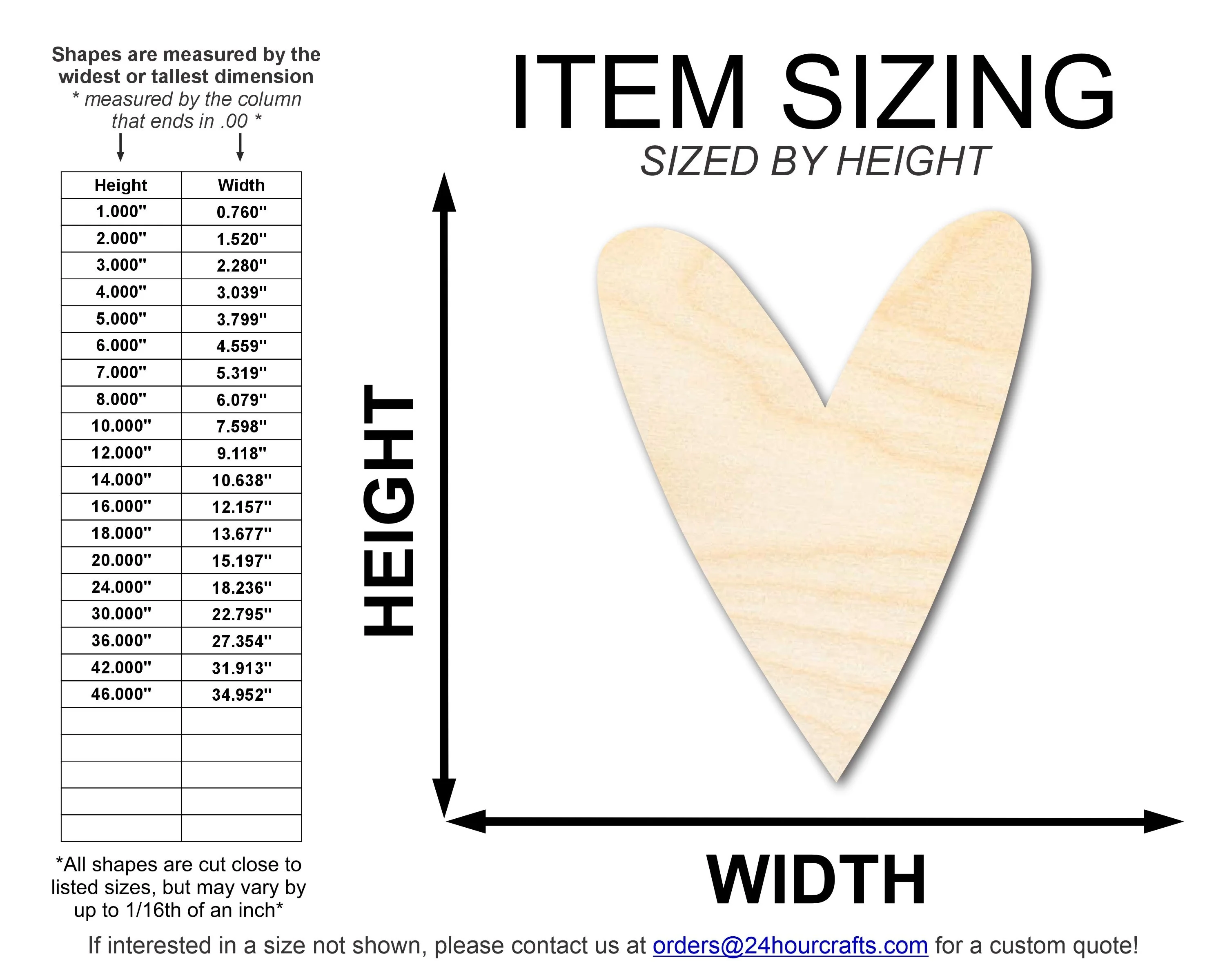 Unfinished Wood Primitive Heart Shape | Valentine's Day | Craft Cutout | Up to 46" - Image 2