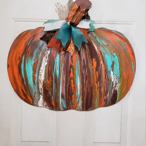 Unfinished Wood Pumpkin Shape - Fall - Halloween - Patch - Craft - up to 46" DIY - Image 5